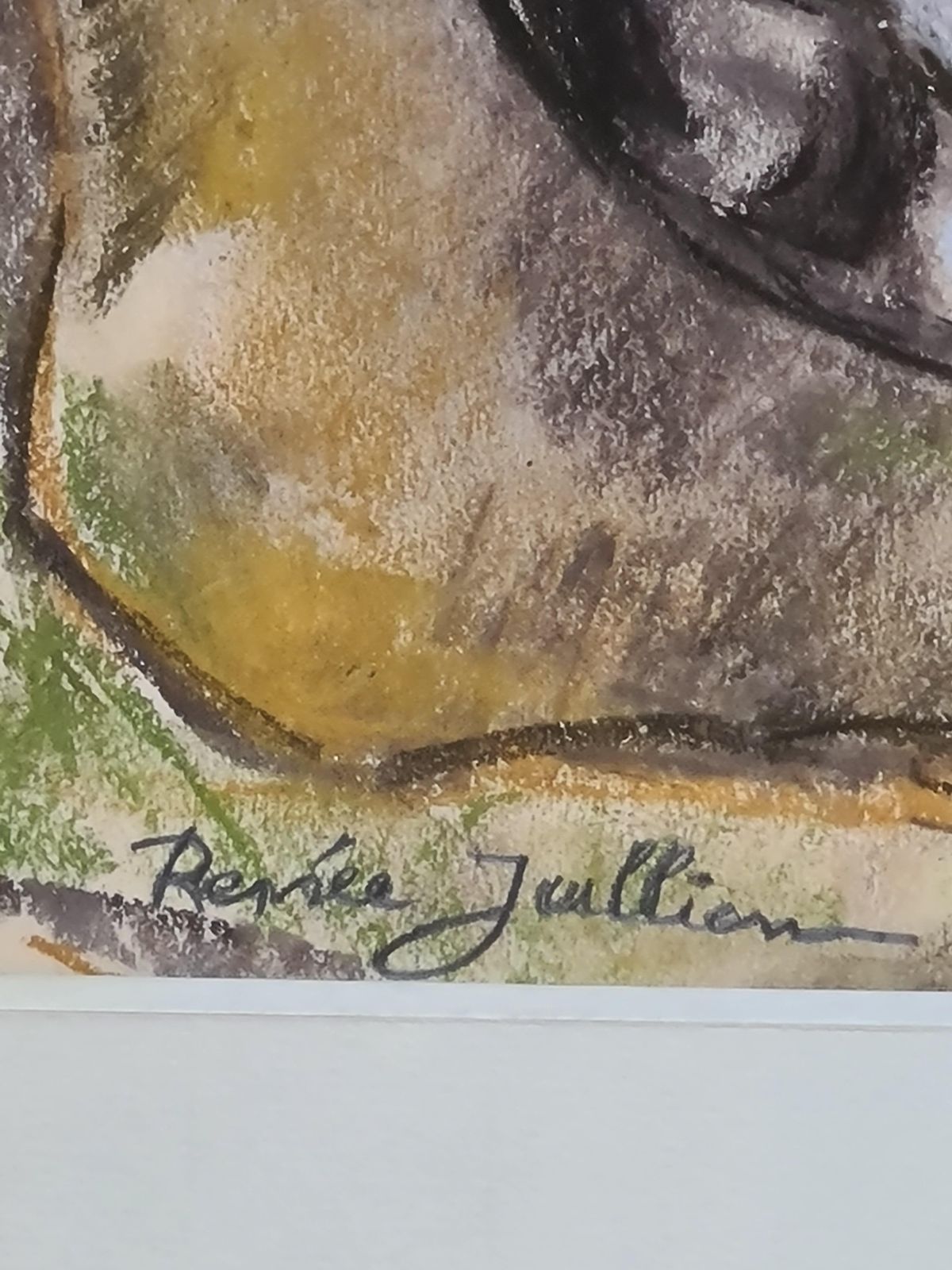 Renée Jullienparis School Pastel, The Resting Cat, Circle Of Léonard Tsuguharu Foujita photo furniture