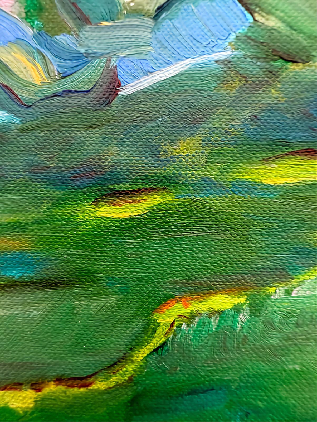 photo furniture Bernadette Van Baarsen Contemporary Expressionist Oil On Linen. 'Chêne De Bastigales'.2023
