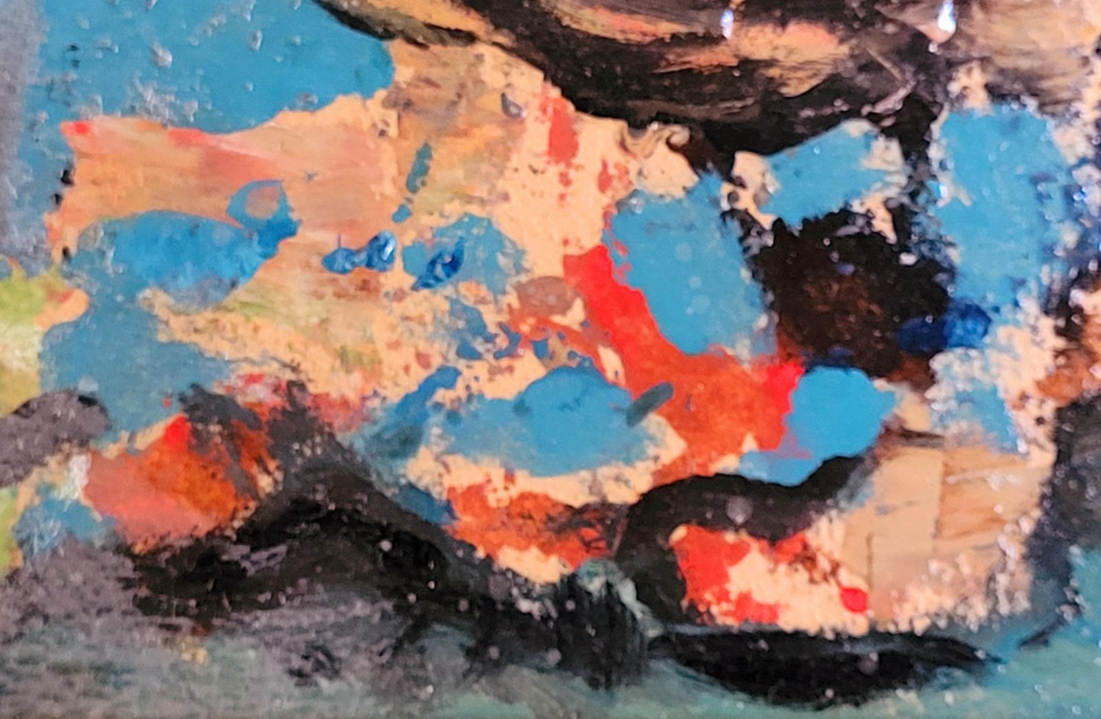 Raphaël Arnal Mid Century Abstract Expressionist Oil, 'La Vendeuse D'oranges'.1949 photo buy