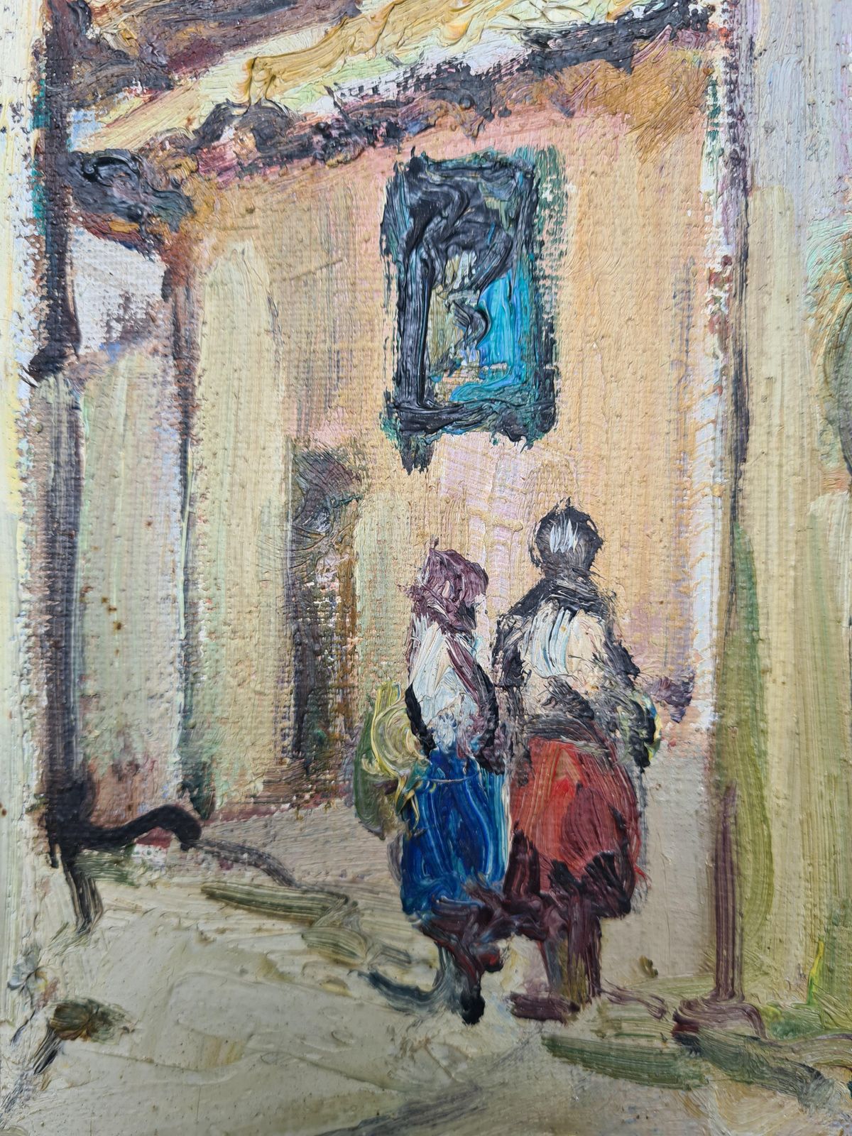 photo for sale J Georgesmid 20th Century Oil On Canvas View Of Grenada