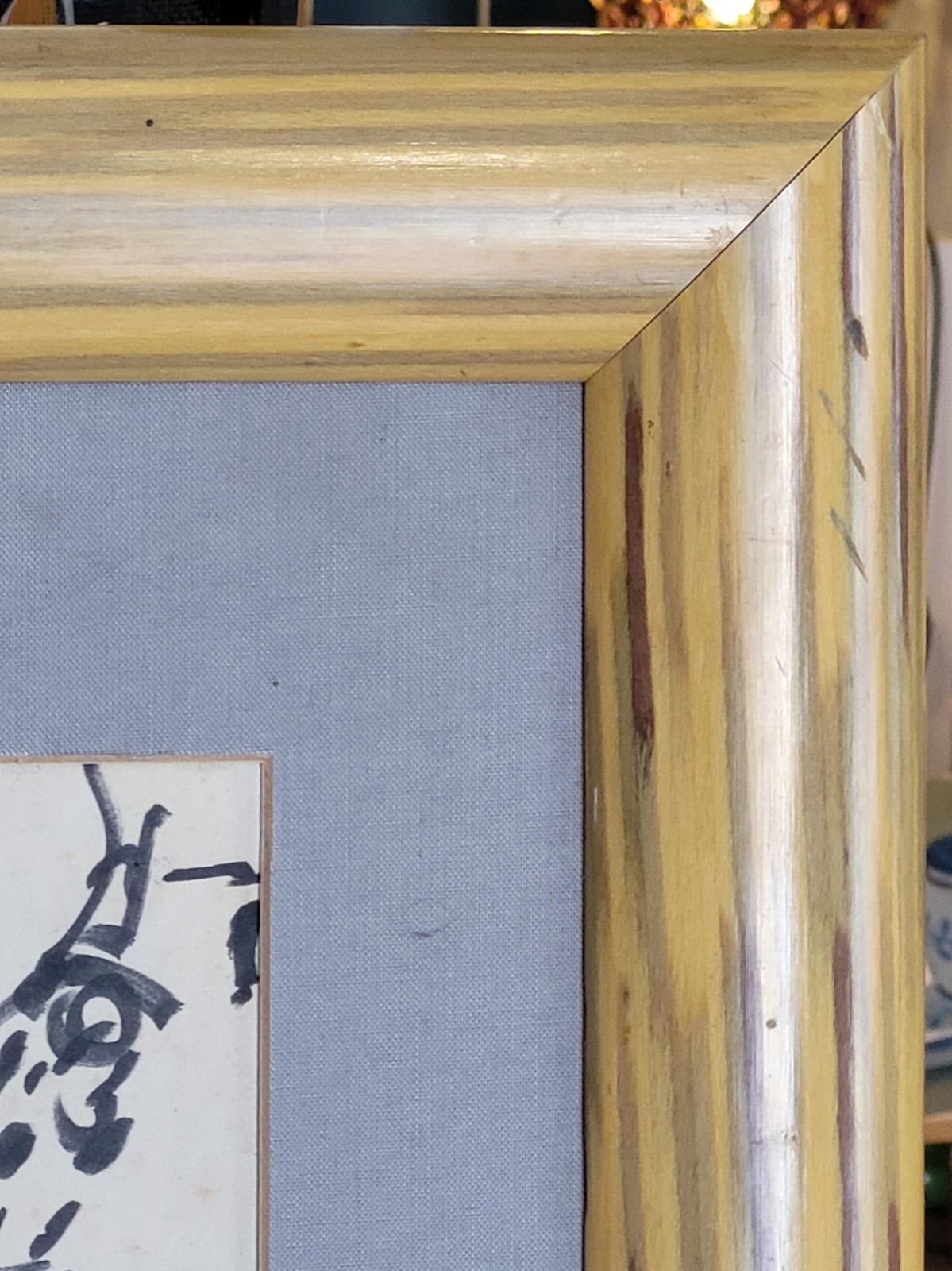 photo vintage Jean Arènemid Century French Feutre On Paper. Tea Time In The Kitchen.1964