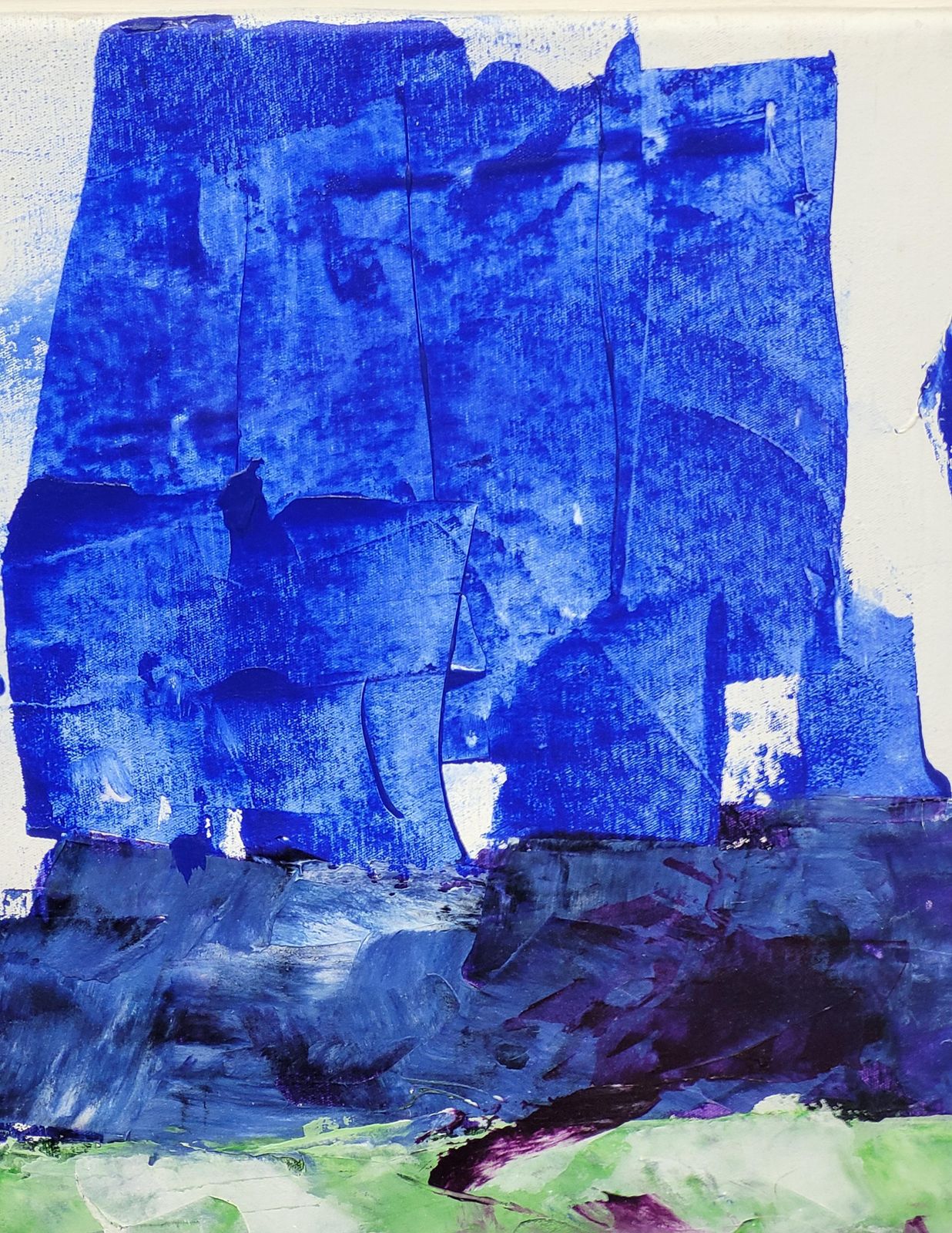 Christian Manoury Contemporary Abstract Expressionist Color Field Acrylic On Canvas. Les Champs X.2020 photo vintage