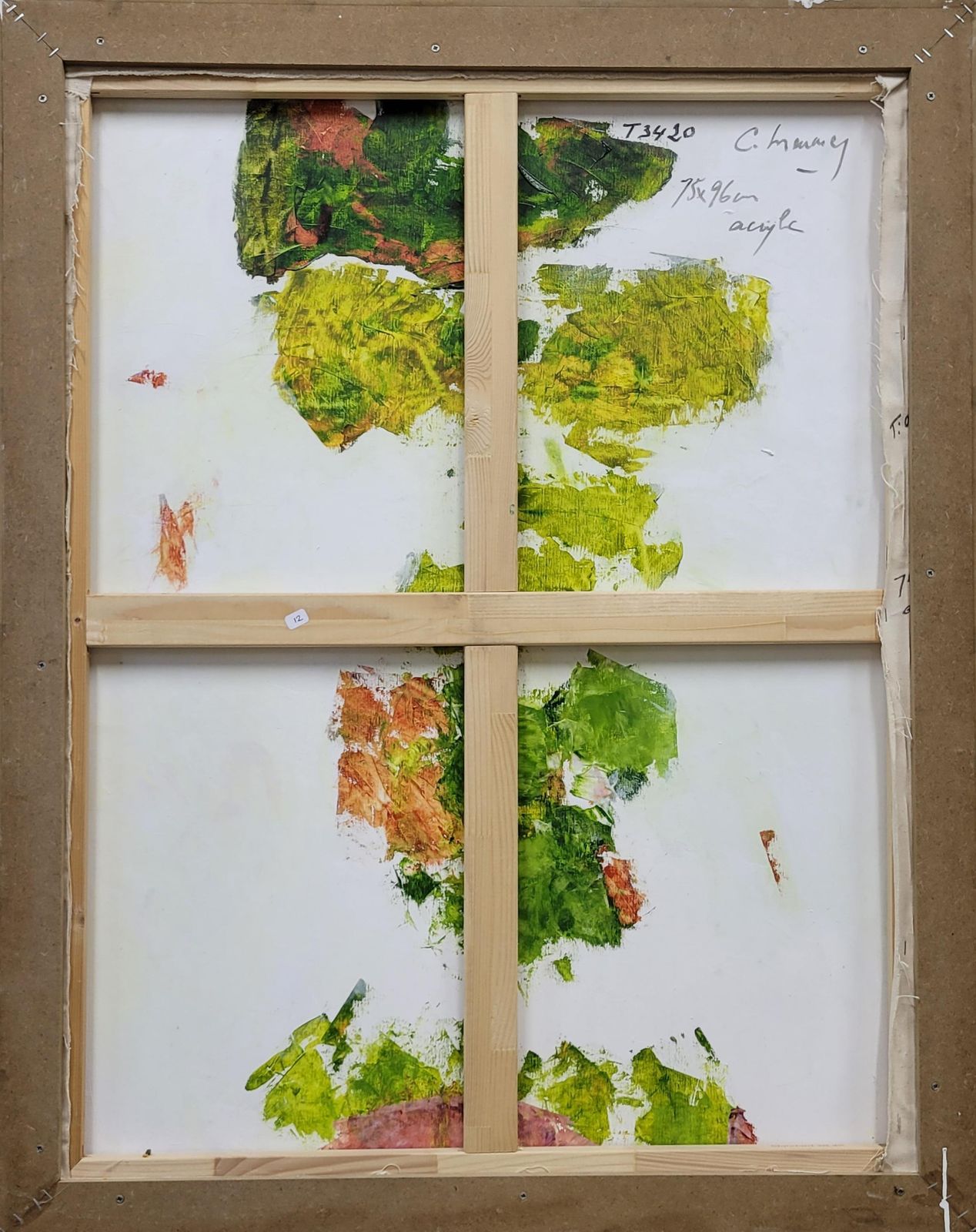 3272.0 Christian Manoury Contemporary Abstract Expressionist Color Field Acrylic On Canvas. Les Champs X.2020 photo