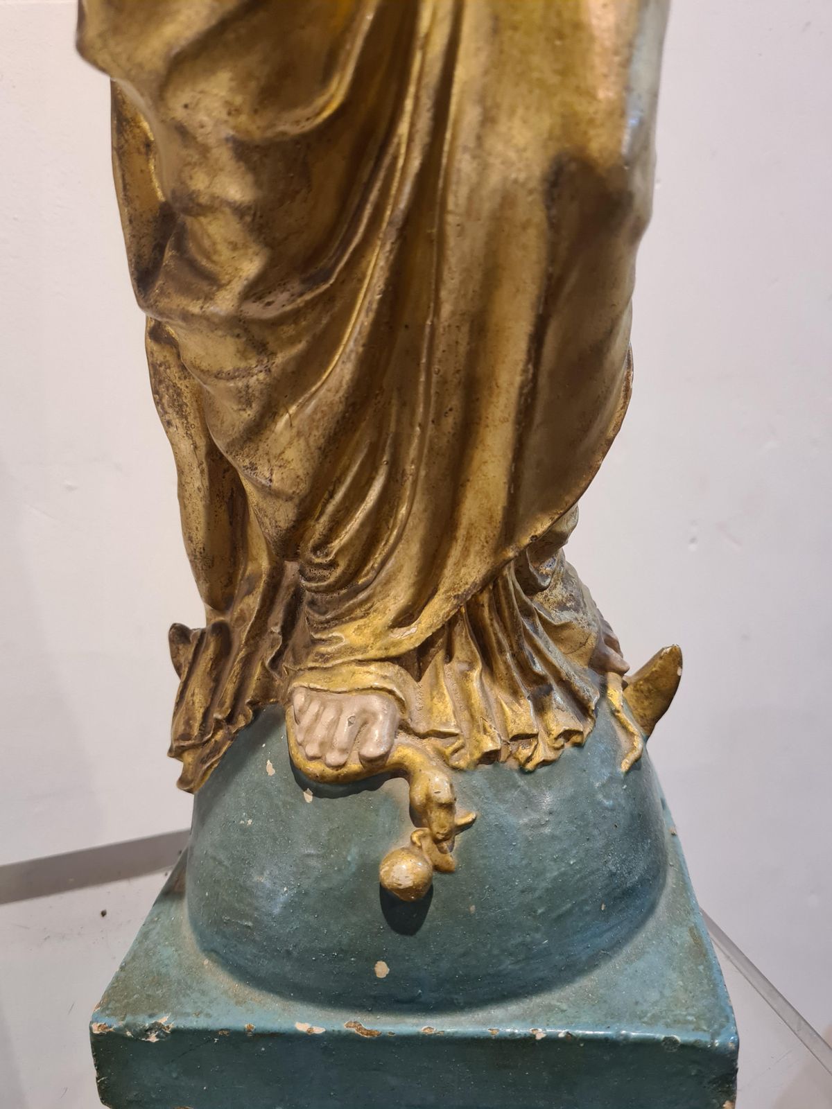 Unknownfrench Polychrome And Gilded Statue Of The Virgin Mary1880s photo 686.0