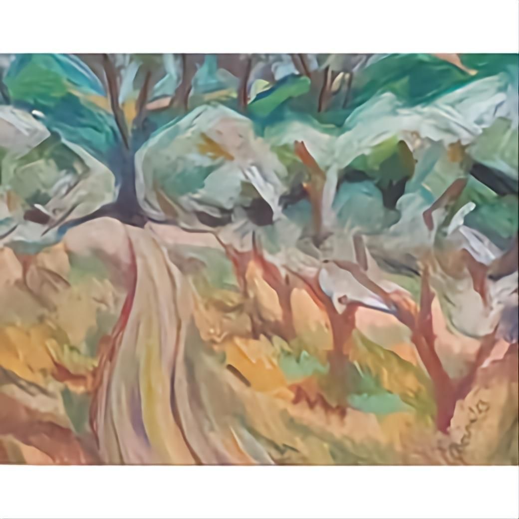 Bernadette Van Baarsen 'Le Chemin Privé B'. Contemporary Fauvist Pastel Landscape.2023 photo 493.0