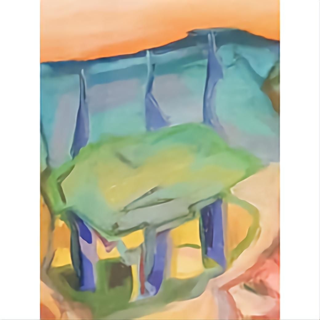 Bernadette Van Baarsen 'Cancan B'. Contemporary Fauvist Pastel Landscape.2023 photo for sale