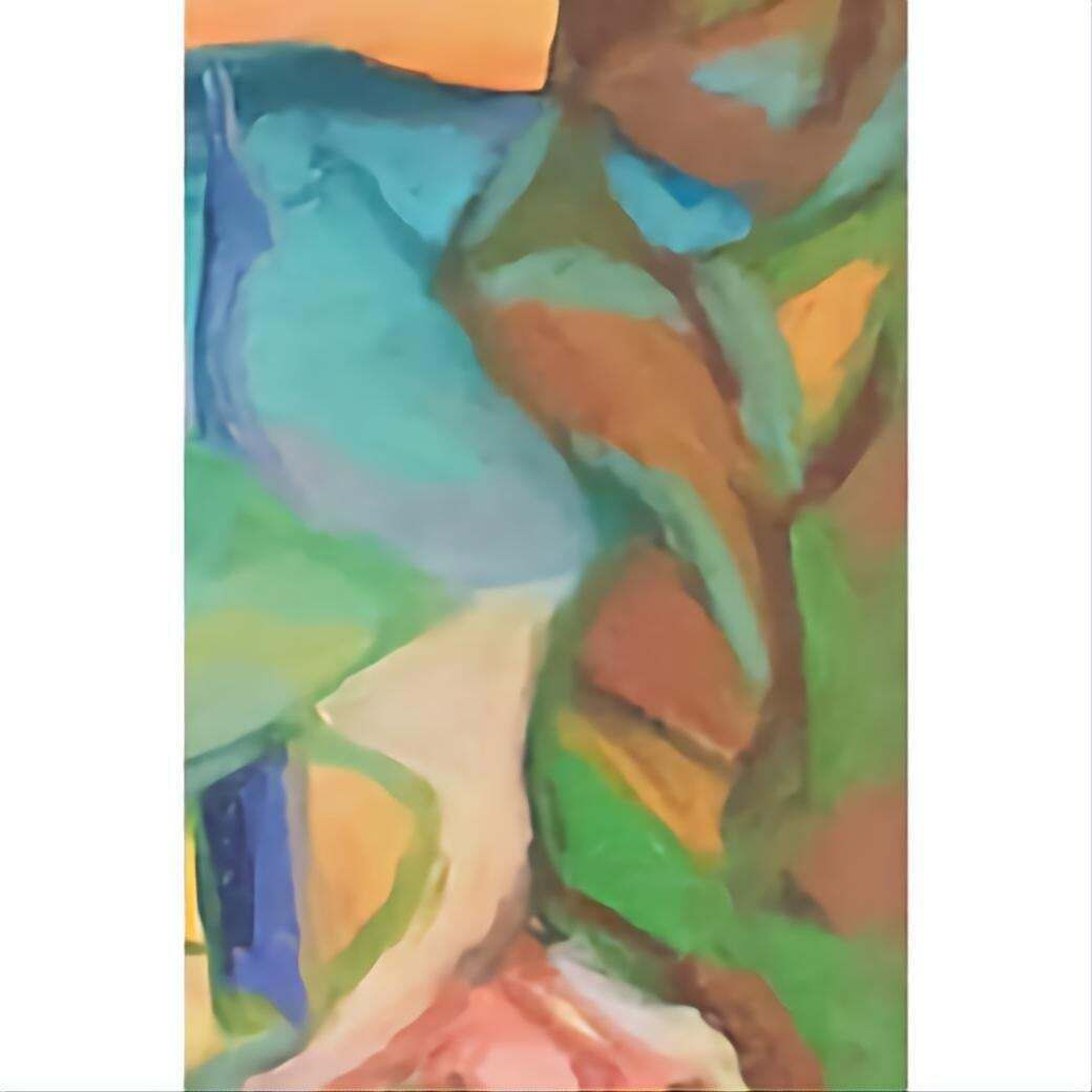 Bernadette Van Baarsen 'Cancan B'. Contemporary Fauvist Pastel Landscape.2023 photo vinterior