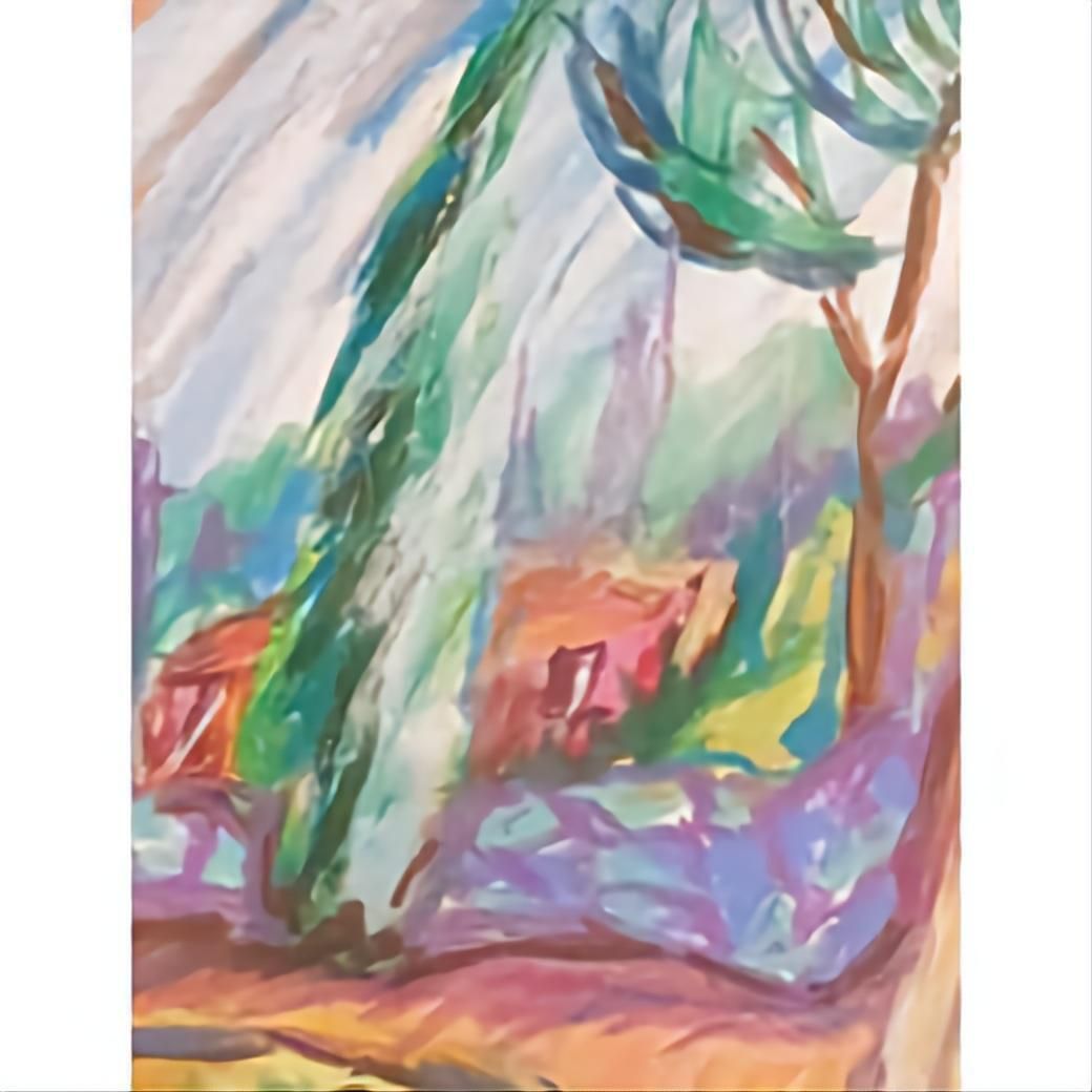 Bernadette Van Baarsen 'Le Petit Chemin'. Contemporary Fauvist Pastel Of A Provençal Landscape.2023 photo for sale