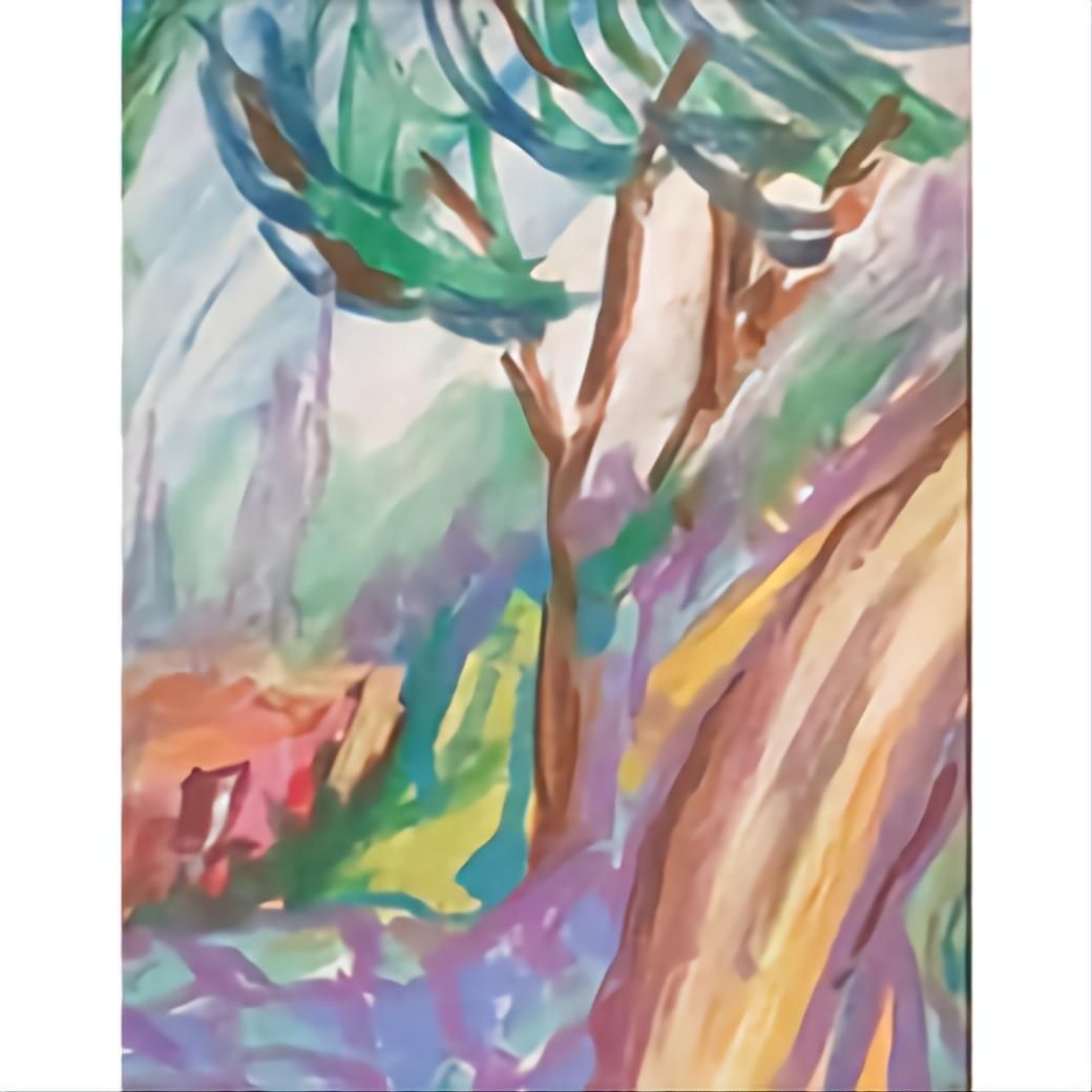 Bernadette Van Baarsen 'Le Petit Chemin'. Contemporary Fauvist Pastel Of A Provençal Landscape.2023 photo vinterior