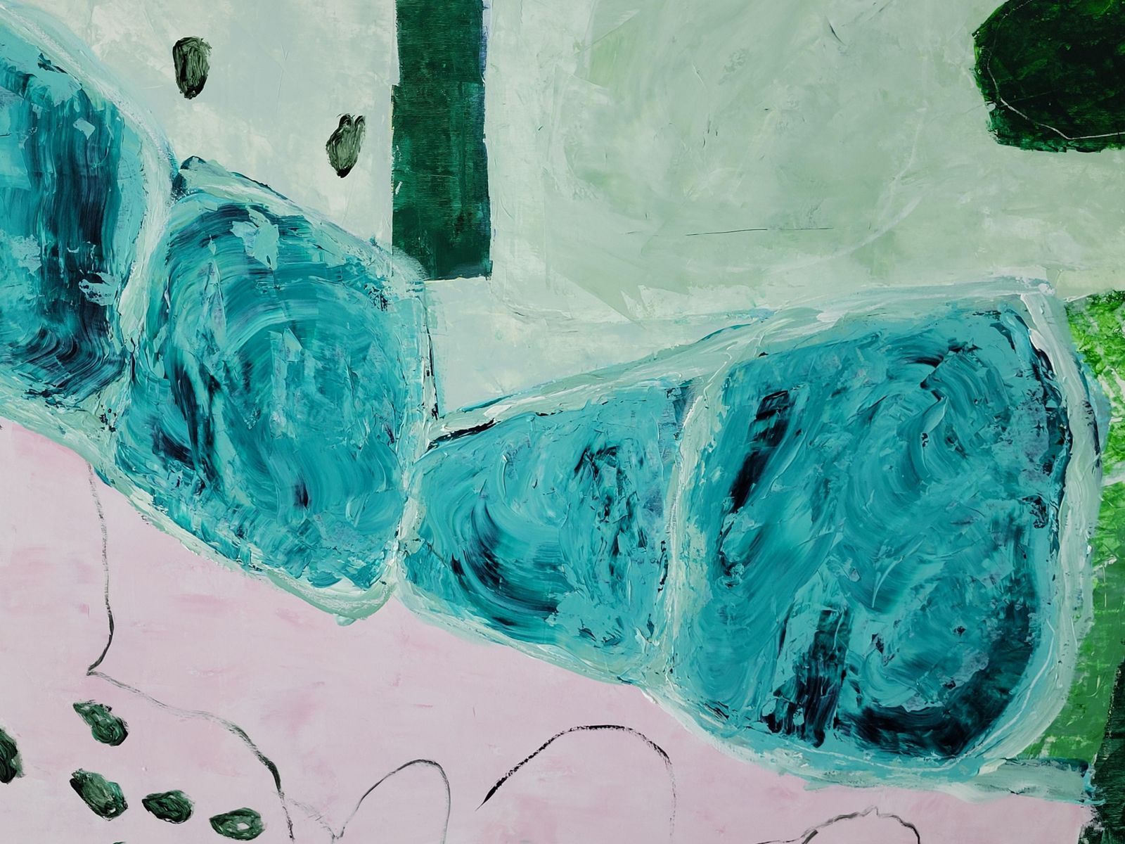 Christian Manoury Contemporary Abstract Expressionist Color Field Landscape, Les Champs V2019 photo for sale