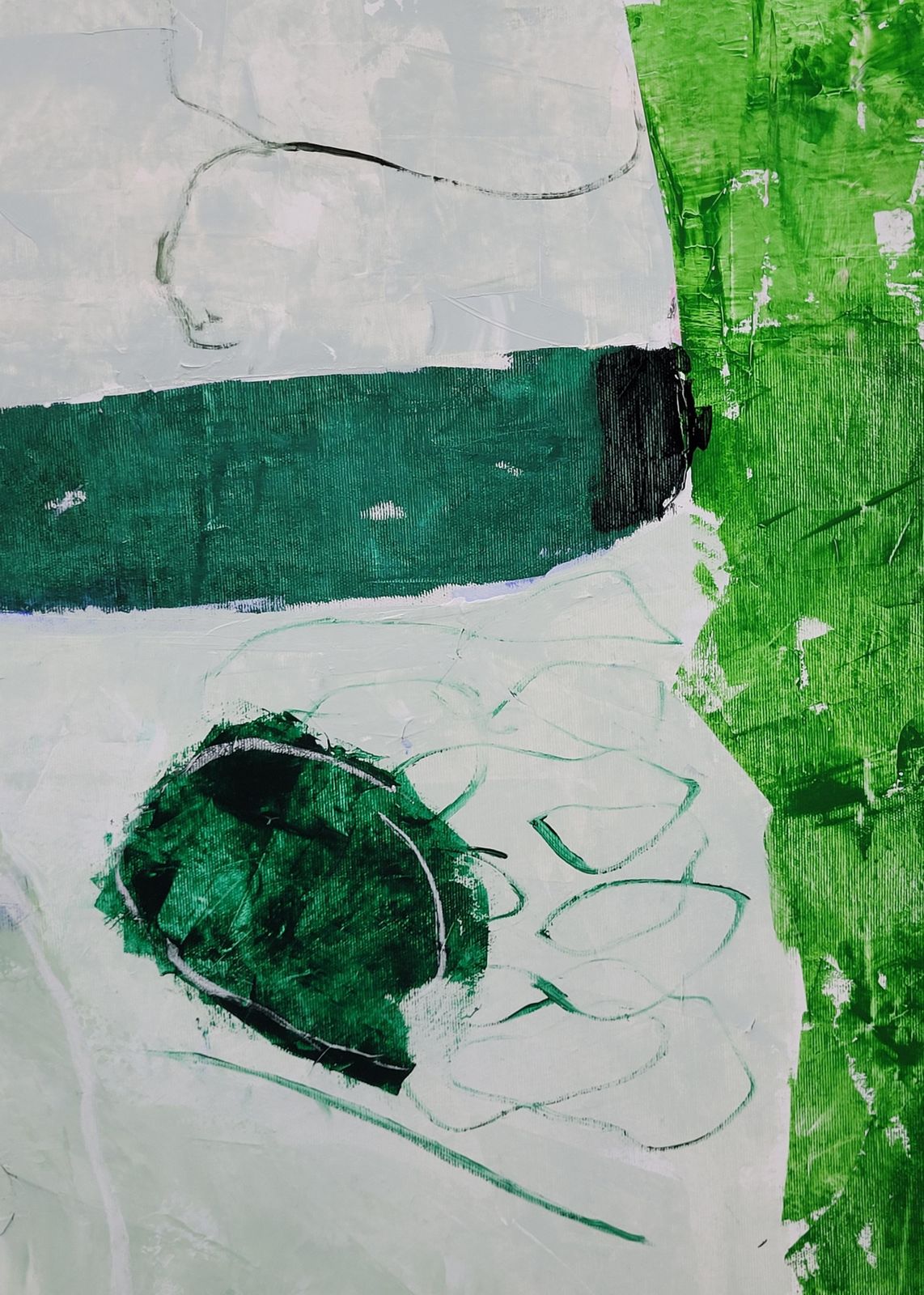 photo for sale Christian Manoury Contemporary Abstract Expressionist Color Field Landscape, Les Champs V2019