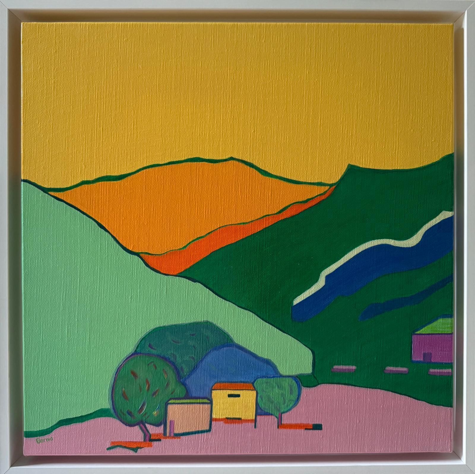 Bernadette Van Baarsen Contemporary Abstract Geometric Colour Field Oil On Canvas, ' Intermezzo 7'2024