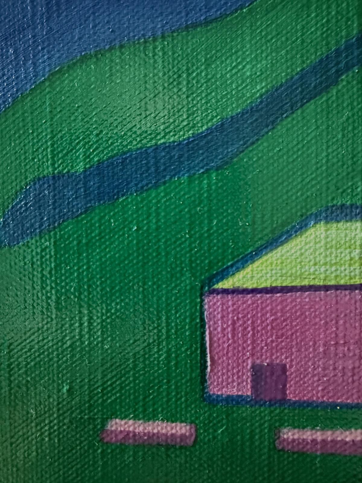 Bernadette Van Baarsen Contemporary Abstract Geometric Colour Field Oil On Canvas, ' Intermezzo 7'2024 photo for sale