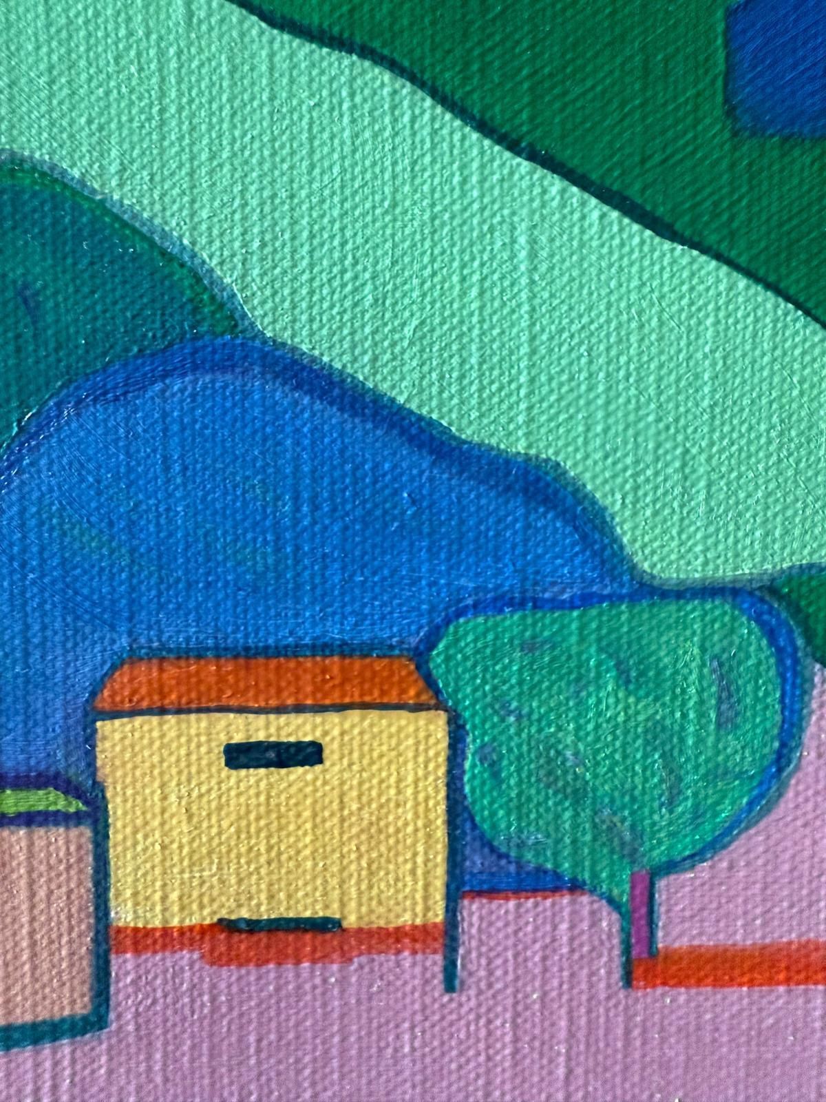 Bernadette Van Baarsen Contemporary Abstract Geometric Colour Field Oil On Canvas, ' Intermezzo 7'2024 photo 969.0