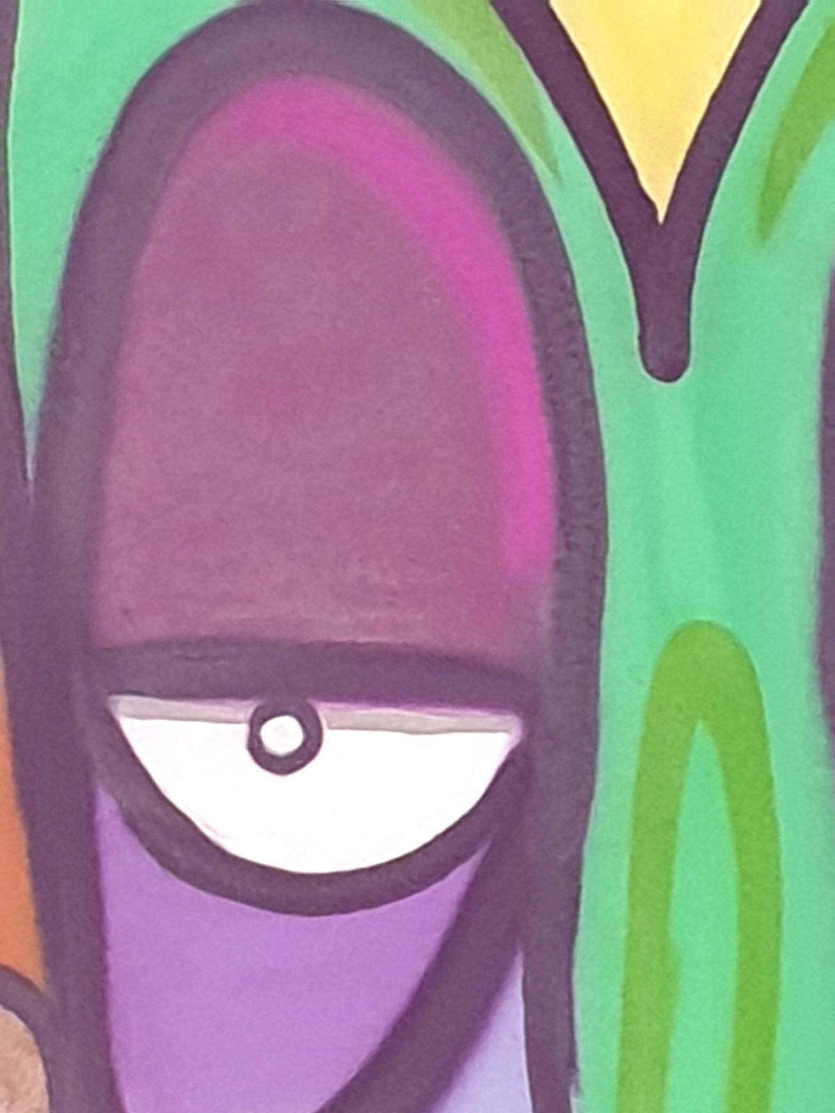 2411.0 Street Art Contemporary Diptych Aerosol On Canvas. "The Three Pastoral Singers" From 2024 By Harold Maka photo