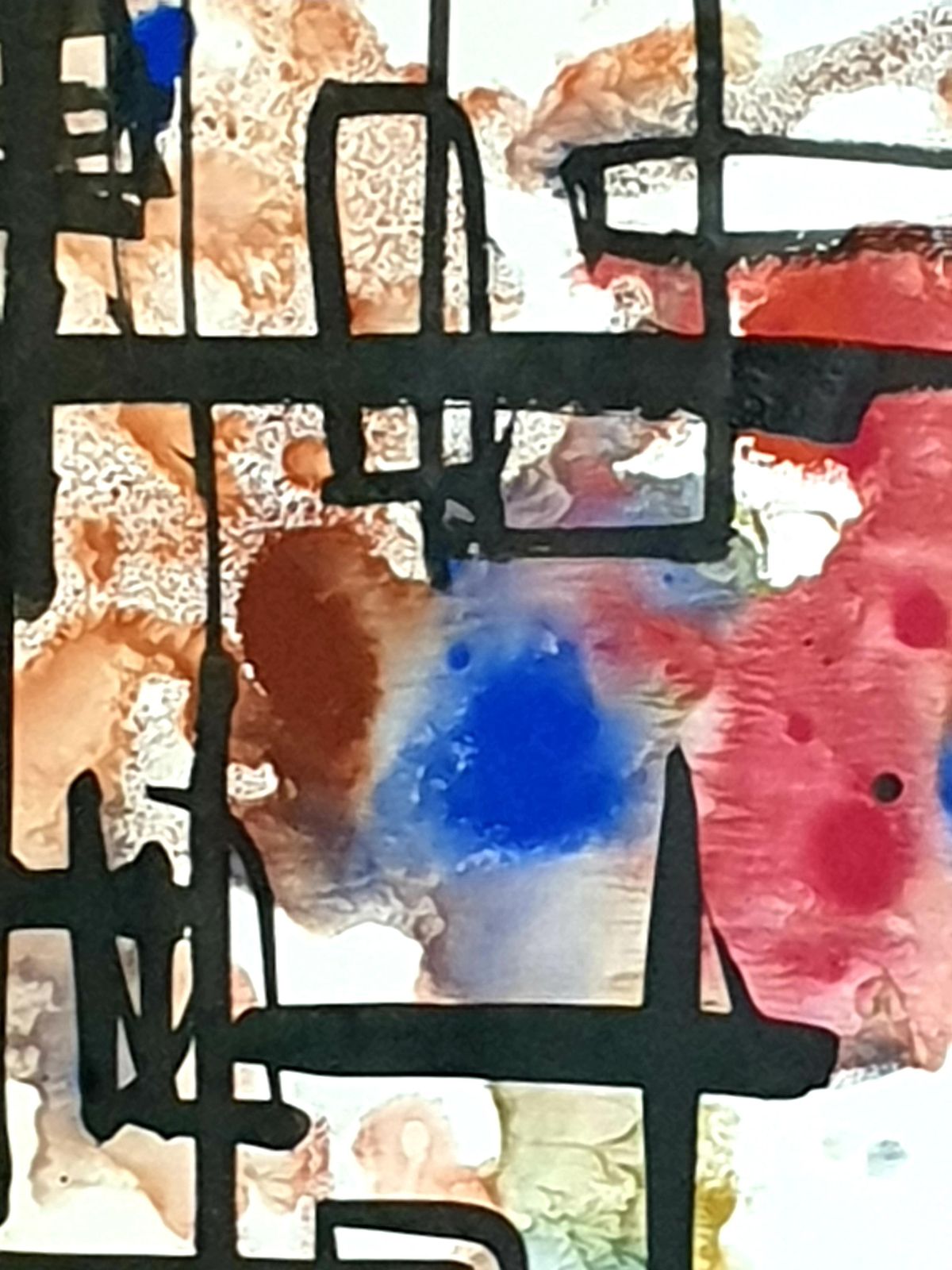 Abstract Expressionist Belgian Gouache On Paper, 1970s By André Pierard photo for sale