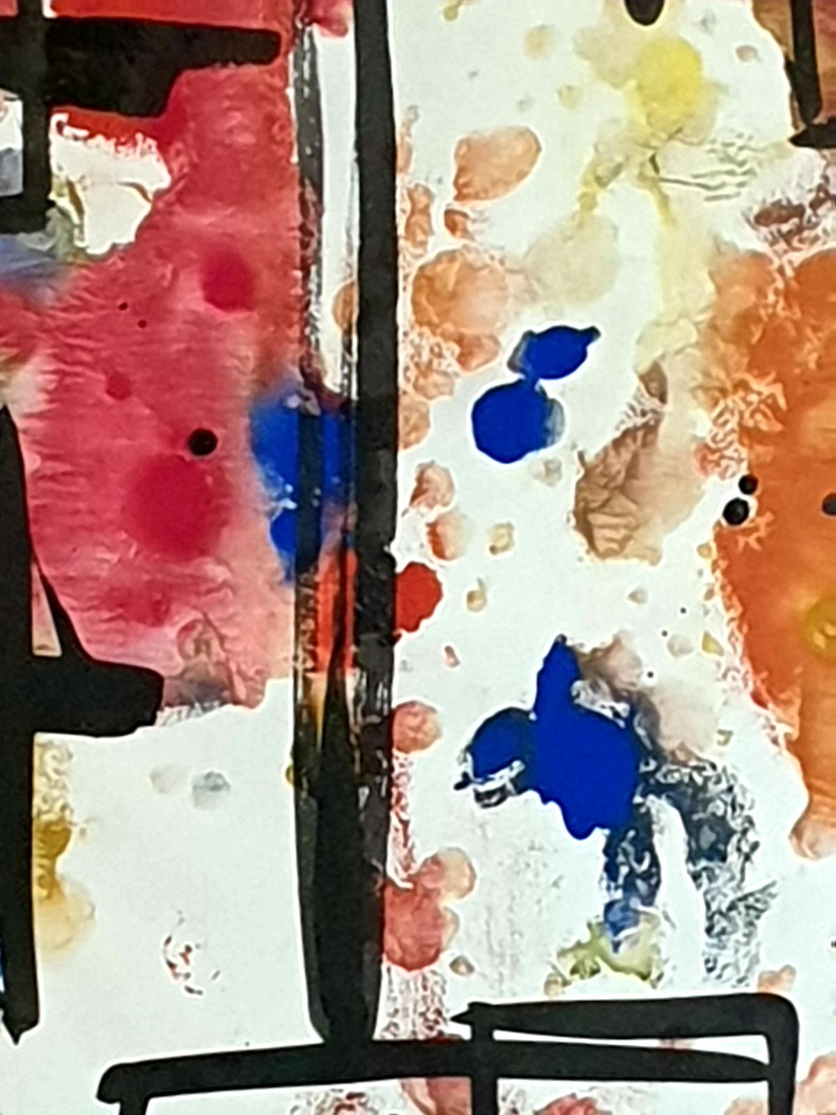 Abstract Expressionist Belgian Gouache On Paper, 1970s By André Pierard photo buy