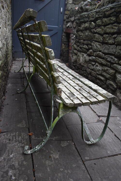 Victorian Iron & Teak Long Garden Bench photo 780.0