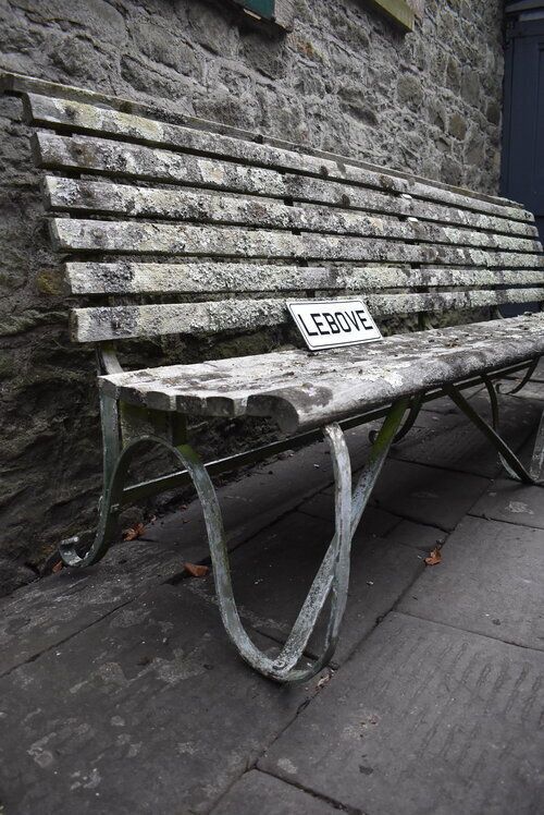 780.0 Victorian Iron & Teak Long Garden Bench photo