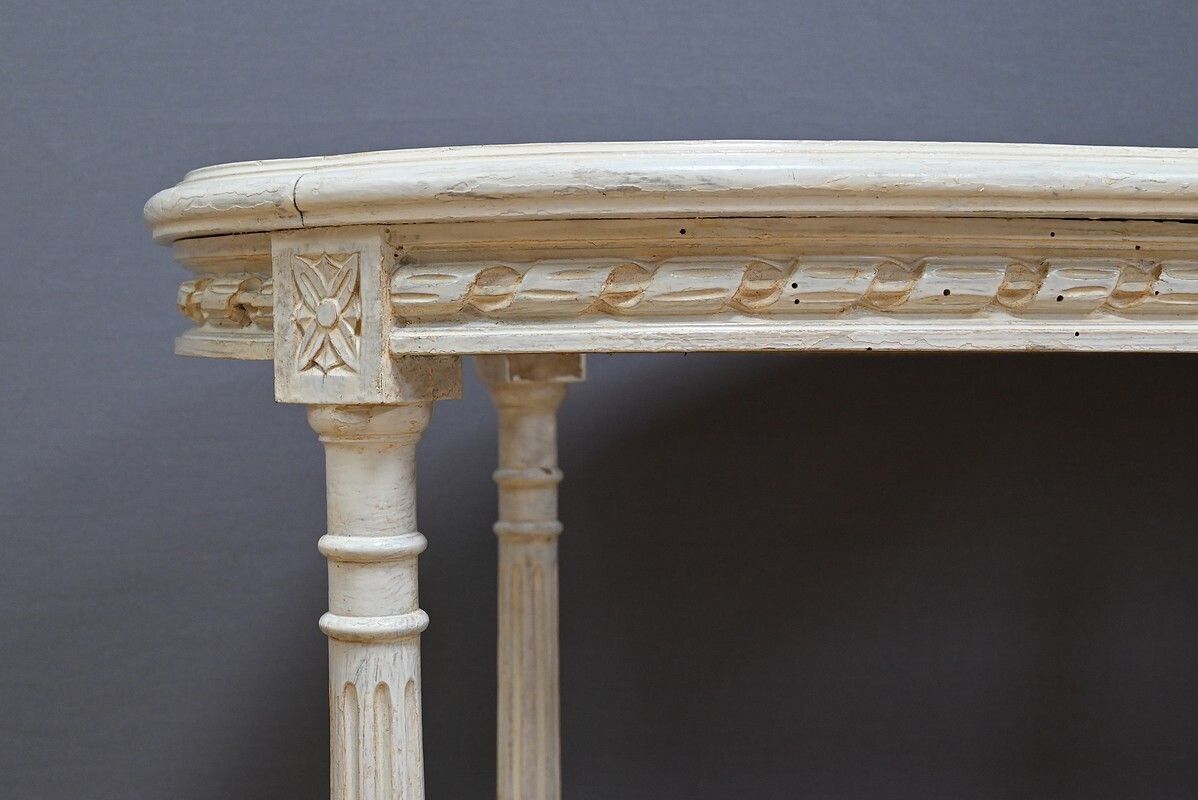 Painted Wooden Piano Bench, Louis XVI Style – Late 19th Century photo buy