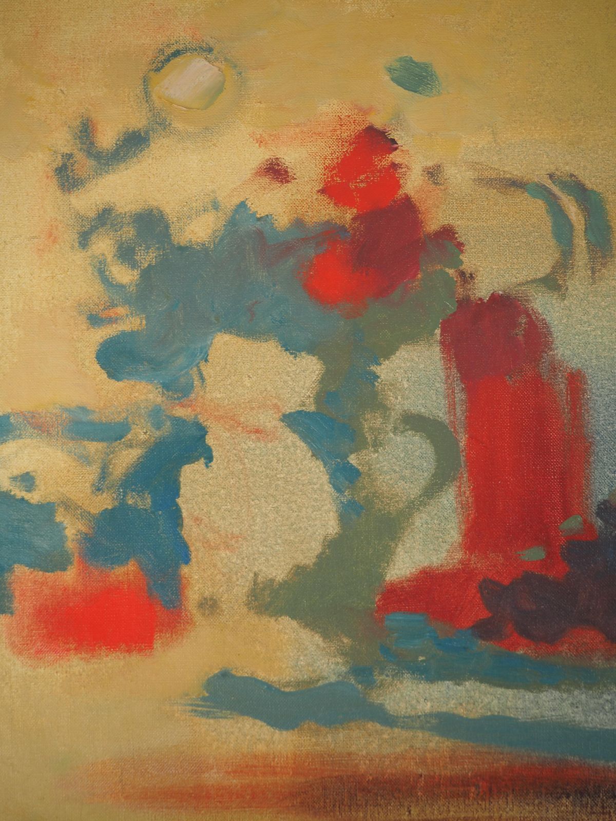 Surrealist Still Life   Original Oil On Canvas, Handsigned 1968 photo vinterior
