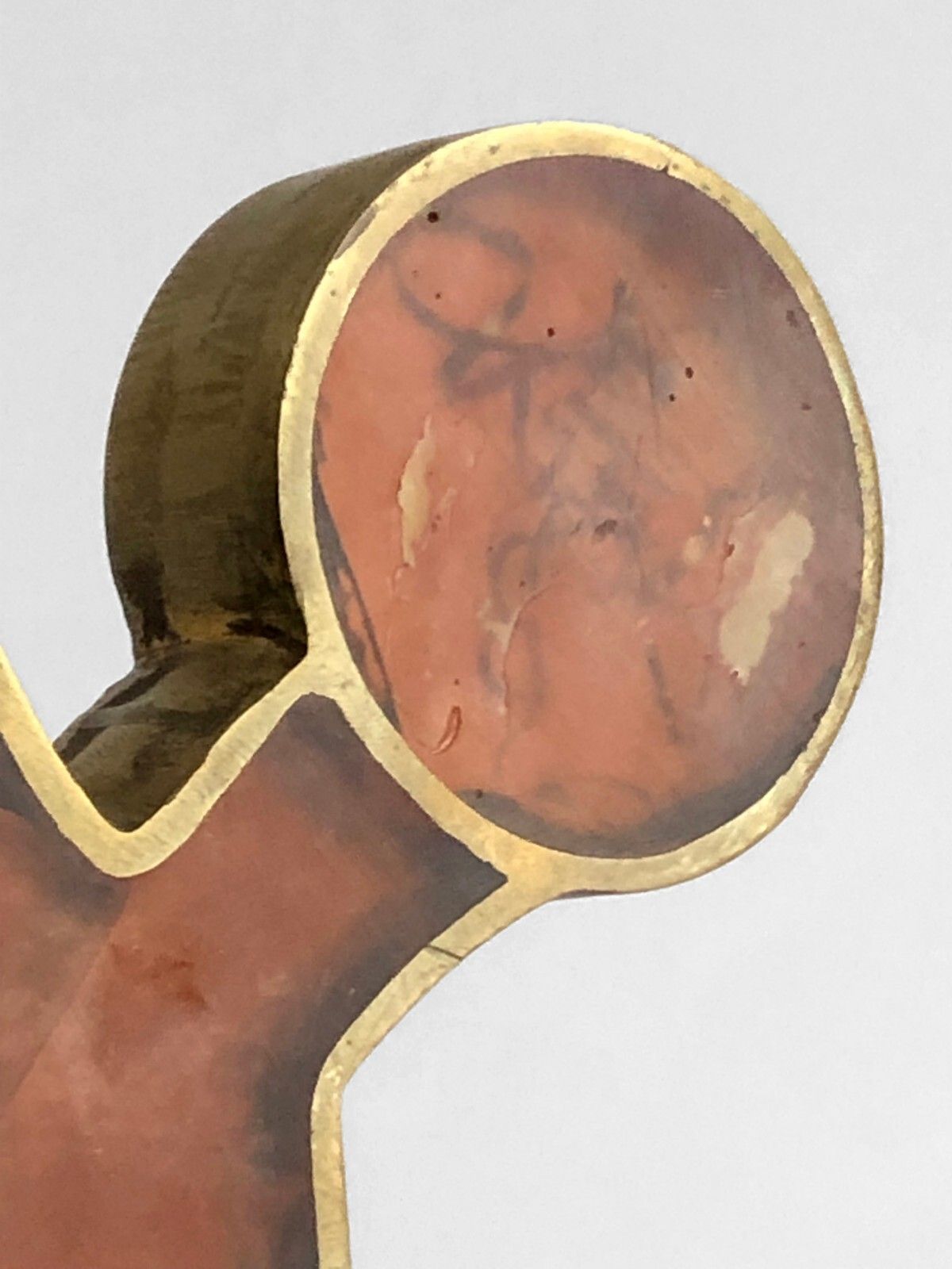 photo for sale 1970 Sculpture Fractal Resin Inclusion Pop Bronze & Plexiglas Lucite Giraudon