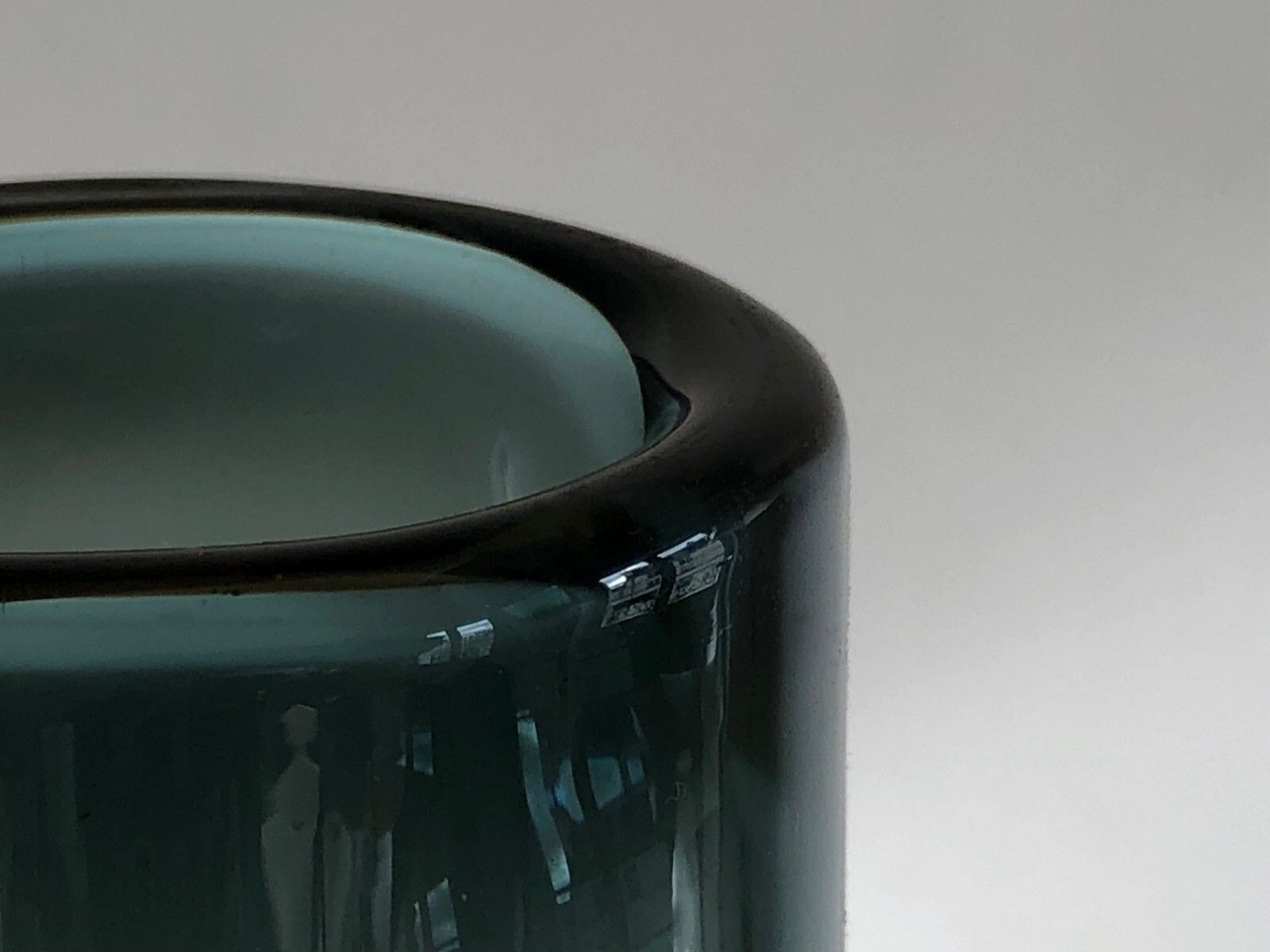 photo furniture 1960 Holmegaard 2 Scandinavian Glass Vases Free Form Modernist Murano Venini