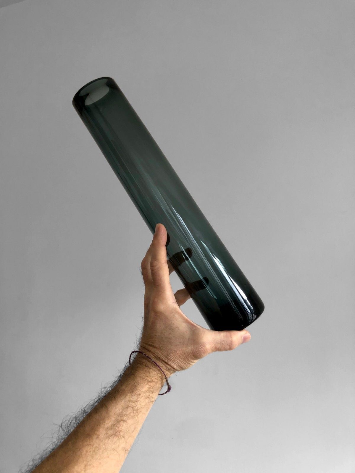 photo buy 1960 Holmegaard 2 Scandinavian Glass Vases Free Form Modernist Murano Venini