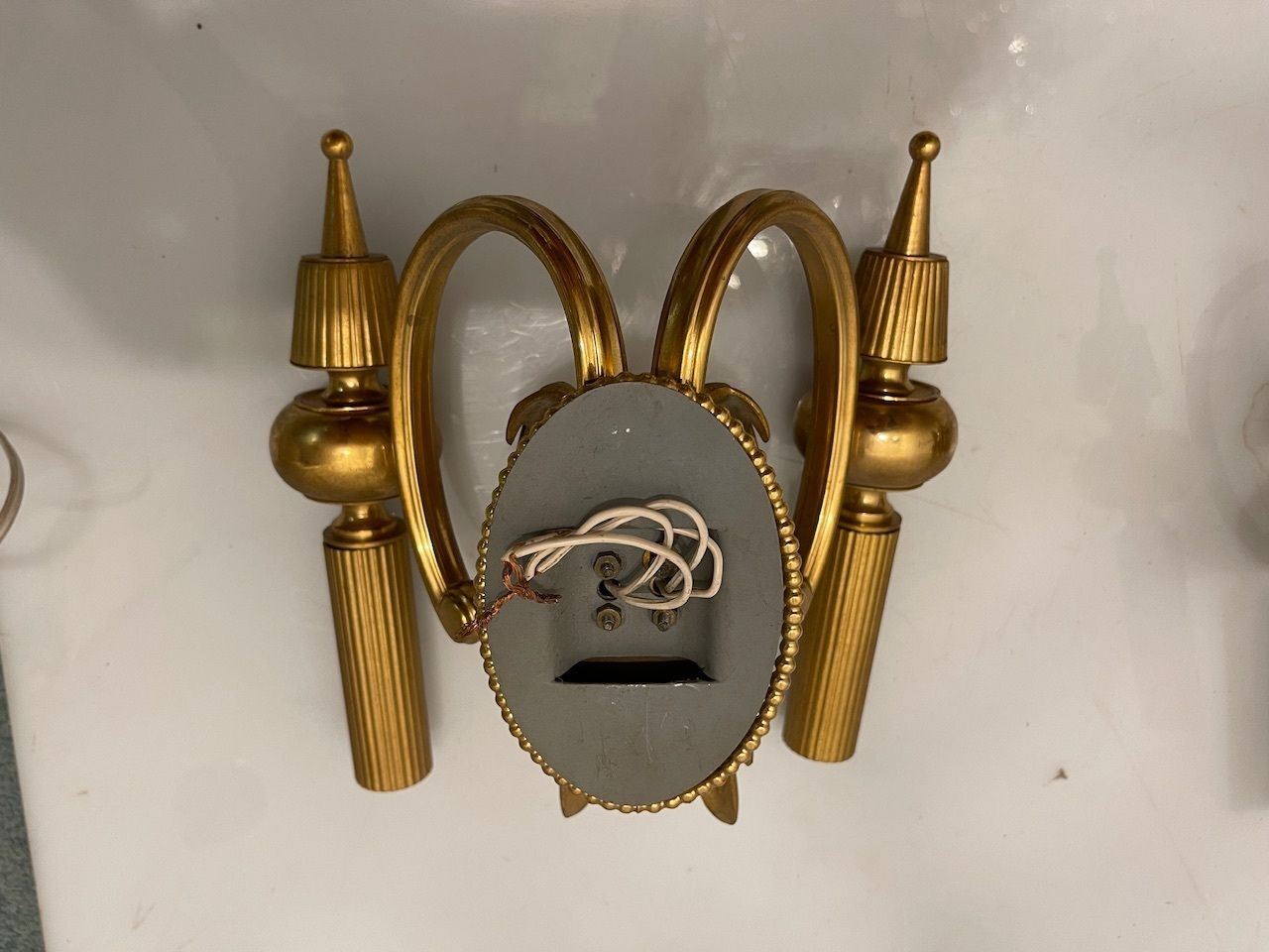 Brass Italian Sconces Set Of 2 By Gaetano Sciolari photo Lighting