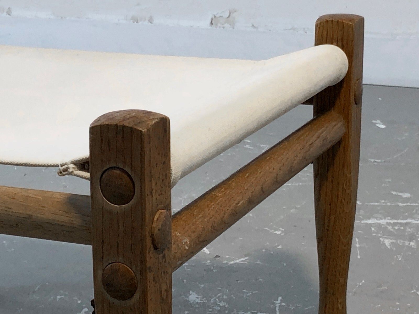 1950 Kaare Klint Safari Stool Modernist Dansk Scandinavian Arne Jacobsen photo Furniture