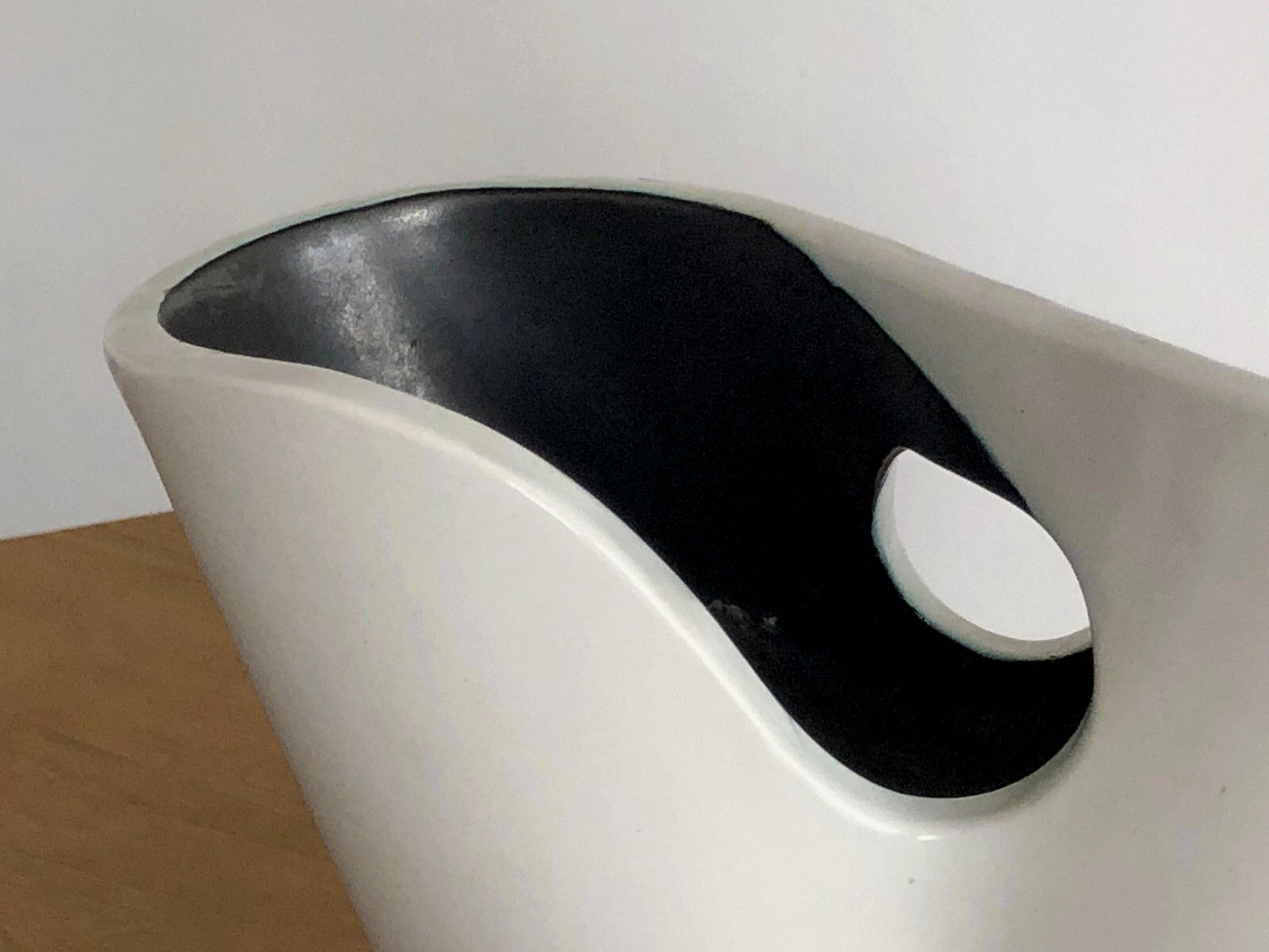 1950 Elchinger Modernist Ceramic Vase Free Form Juve Chambost Accolay photo furniture