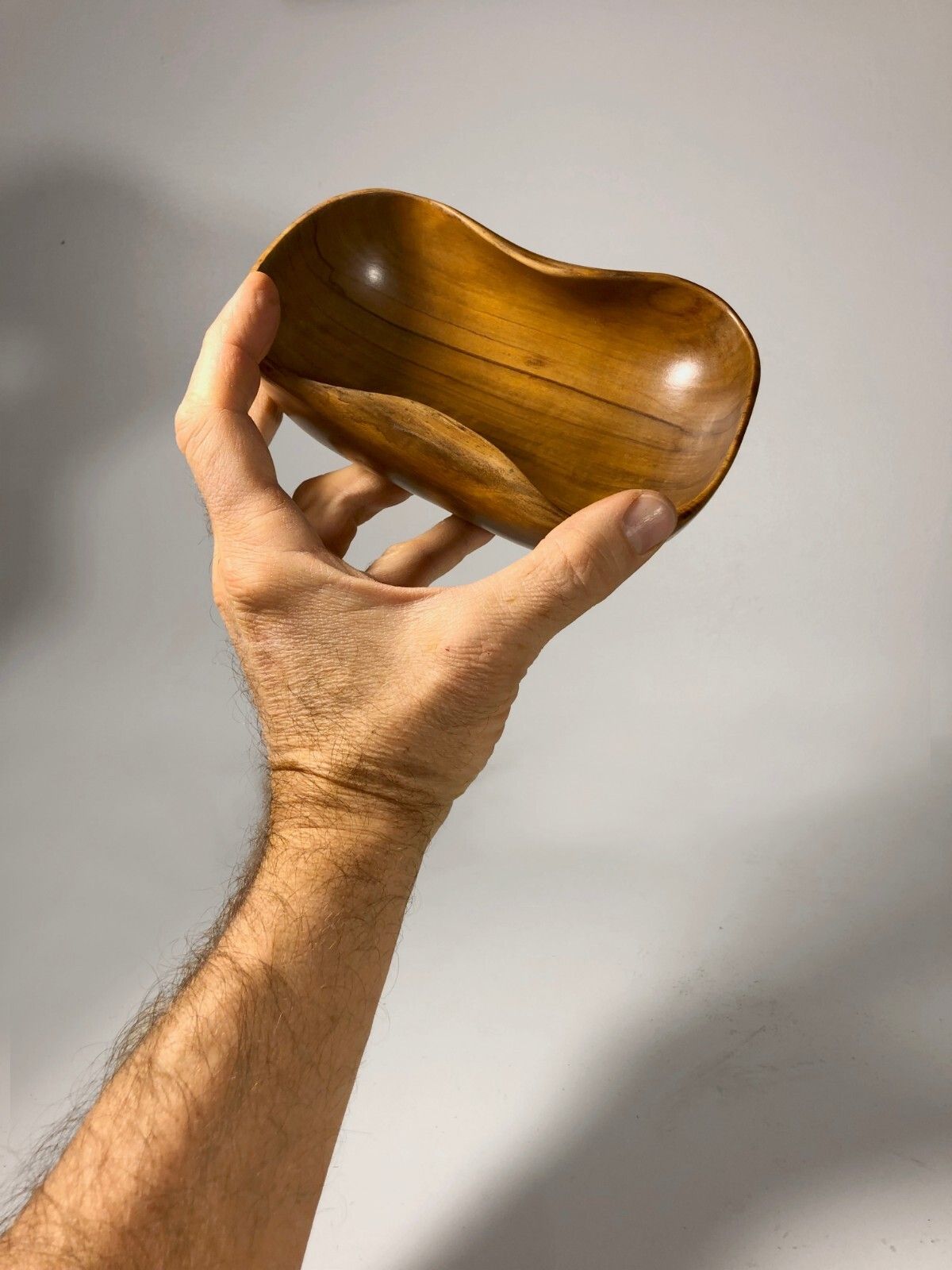 1970 Falcon Cut Free Form Modernist Brutalist Free Form Bowl Nakashima Noll