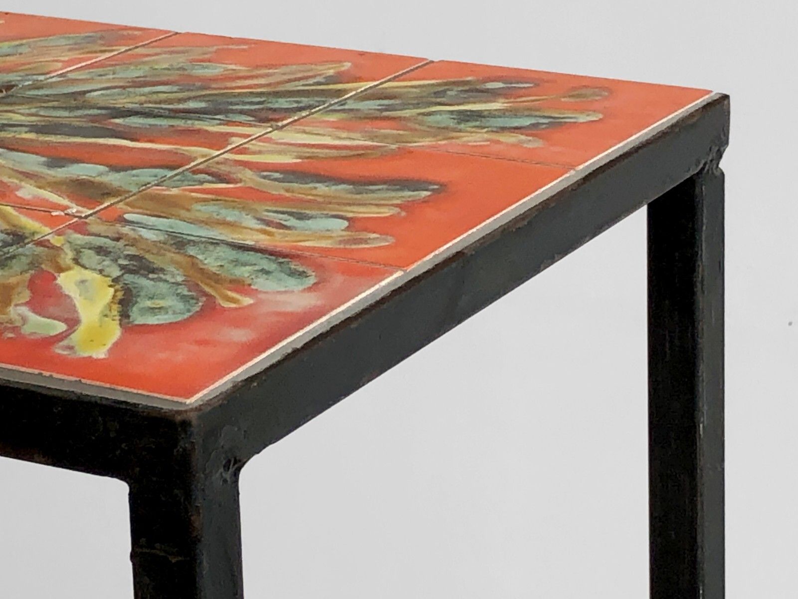 1950 Vallauris Modernist Abstraction Lyrical Ceramic Bass Table Belarti photo 2021.0