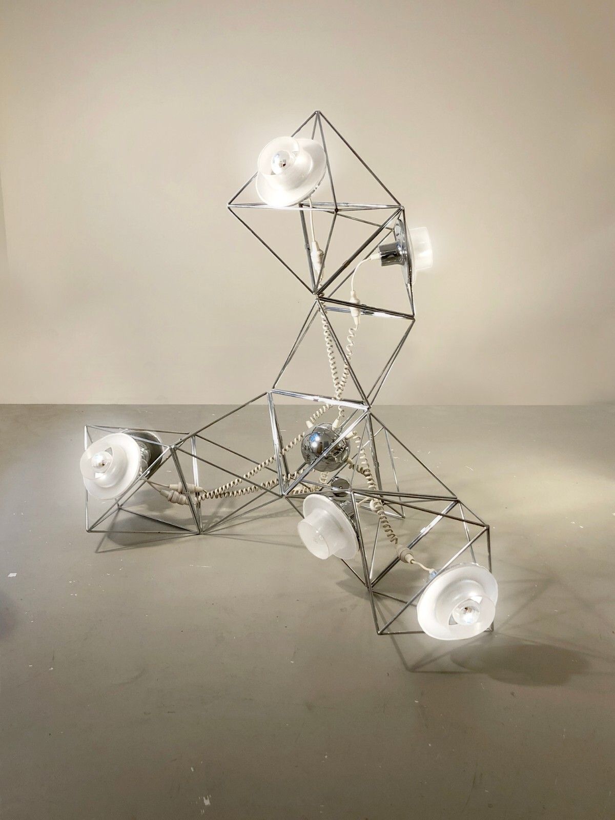 1970 Guzzini F. Boy Suspension Polyiedra Arteluce Space Age Sarfatti Colombo photo buy