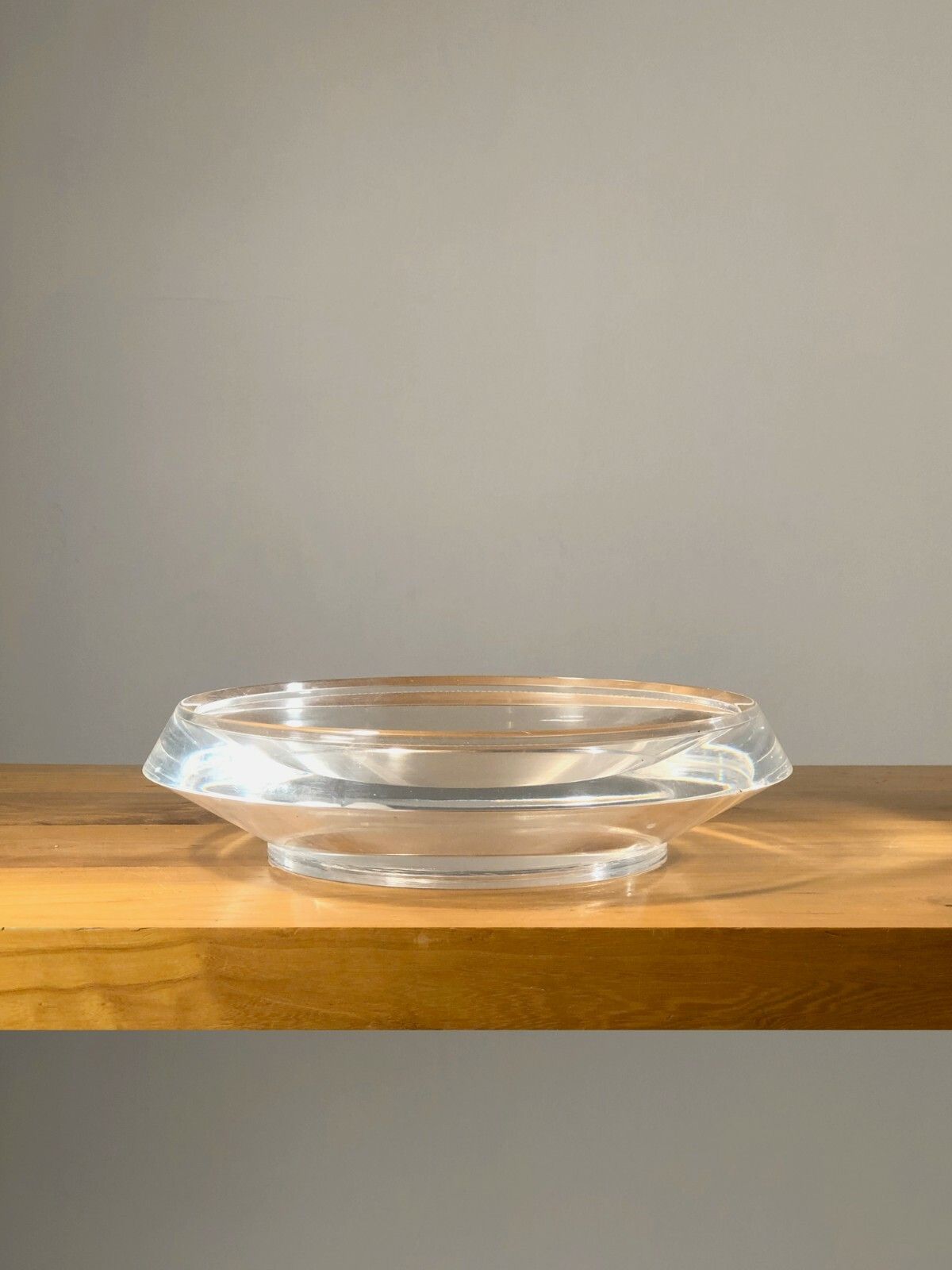 1970 Lucite Modernist Shabby Chic Space Age Plexiglass Video Pocket Cut Giraudon