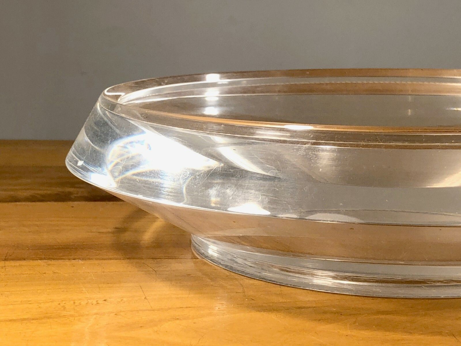 1970 Lucite Modernist Shabby Chic Space Age Plexiglass Video Pocket Cut Giraudon photo vinterior