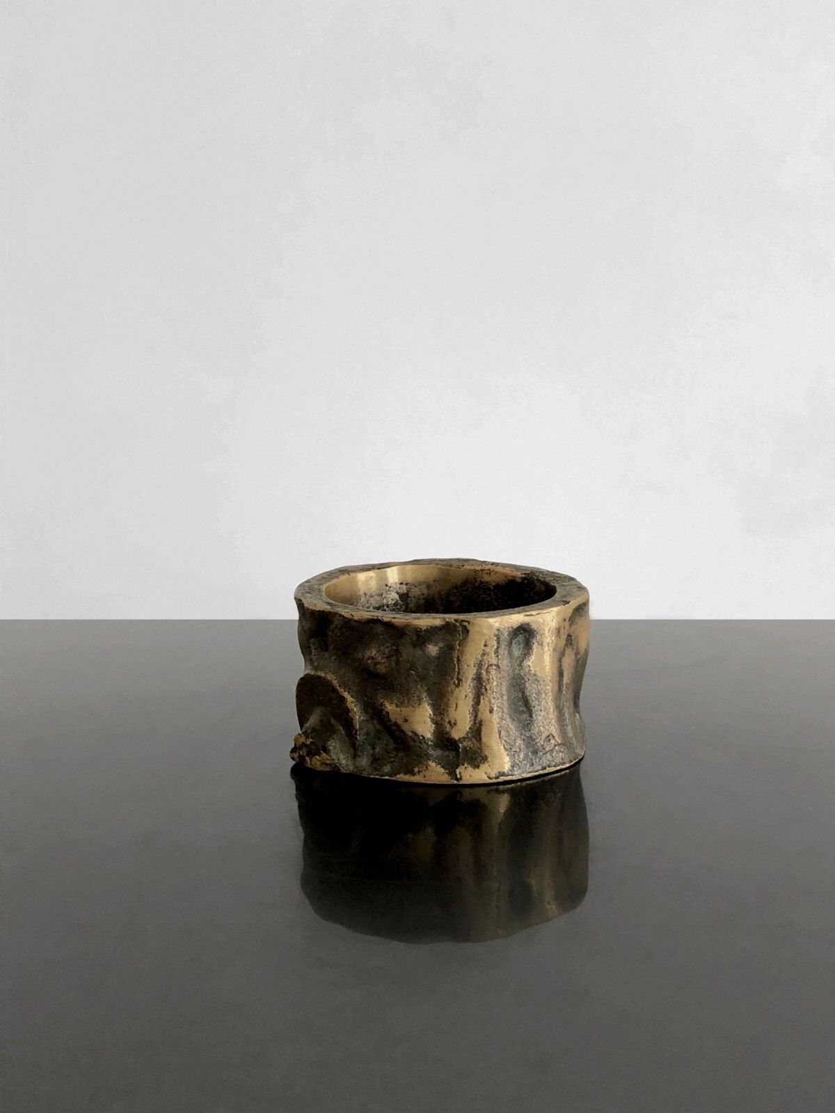 1970 Shabby Chic Sculpture Ashtray Vacuum Bag Brutalist Monique Gerber
