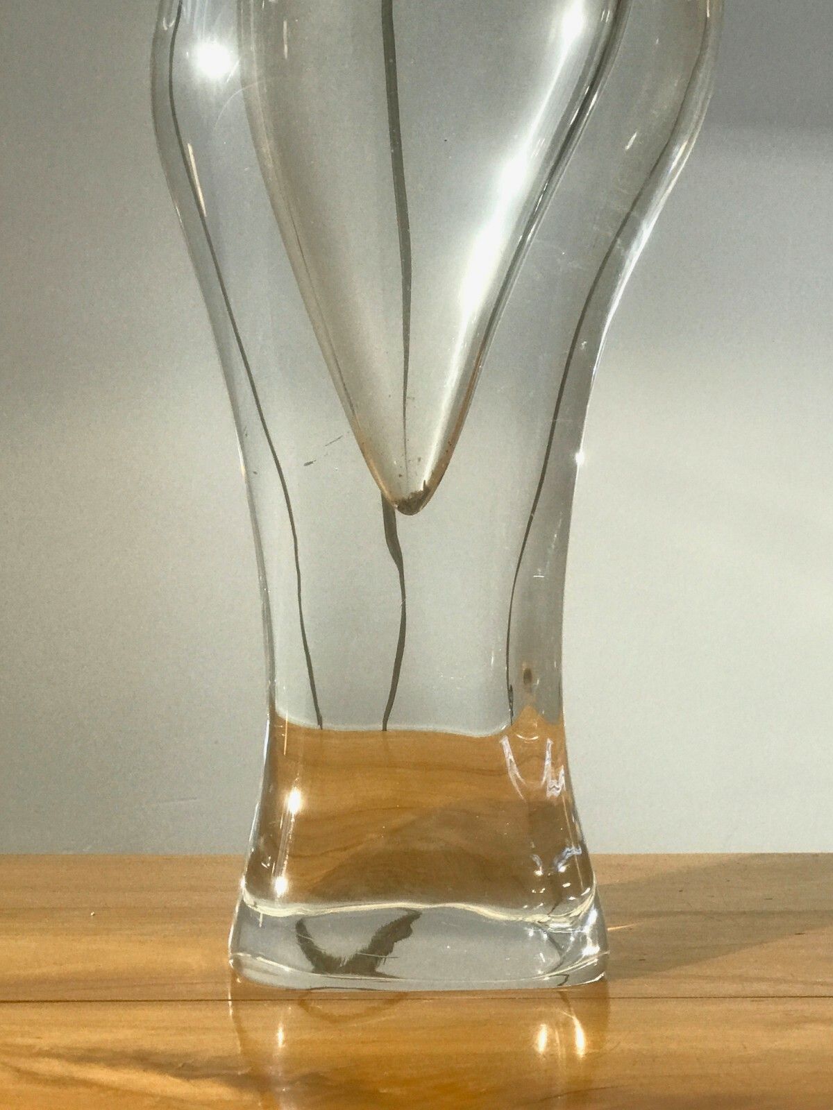 1960 Sevres Large Modernist Glass Lamp Free Form Murano Sarpaneva photo vinterior