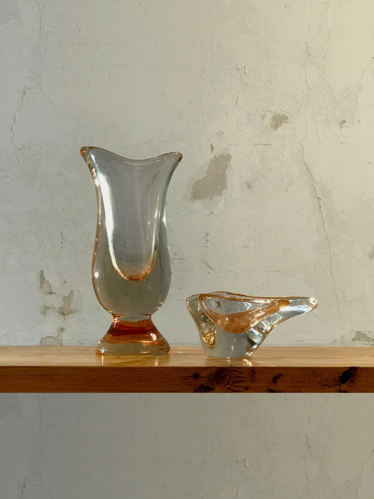 Home Decor 1970 Flavio Poli Murano Ashtray Glass Sculpture Cut Free Modernist photo