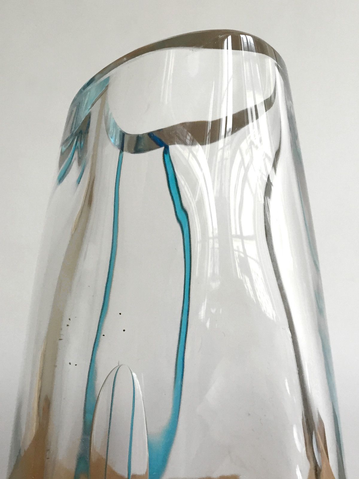 1980 Post Modernist Sculpture Glass Vase Memphis Free Form Venini Murano photo vintage