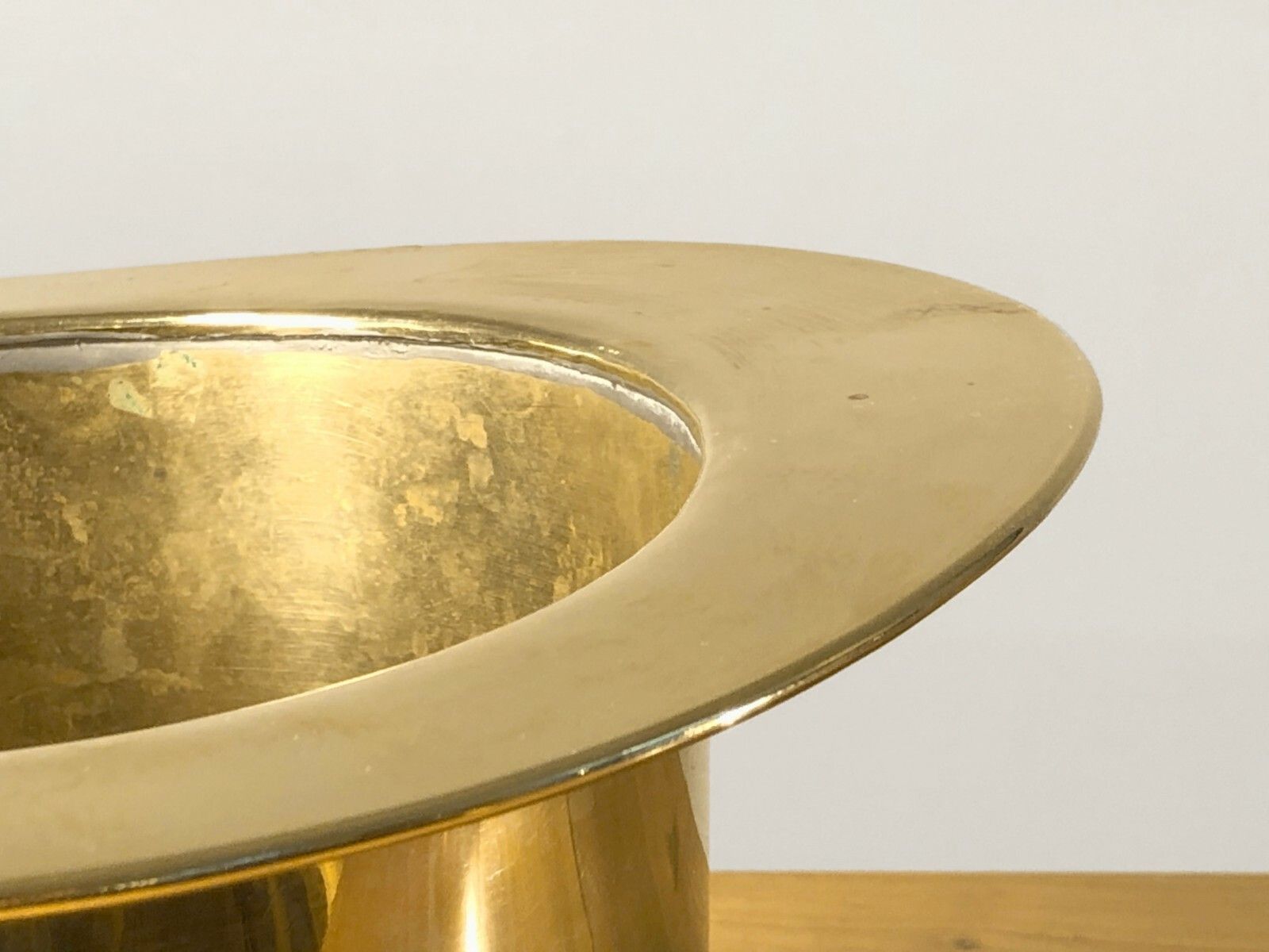 1970 Champagne Bucket Art Deco Shabby Chic Bronze Hat Jansen Romeo photo 505.0