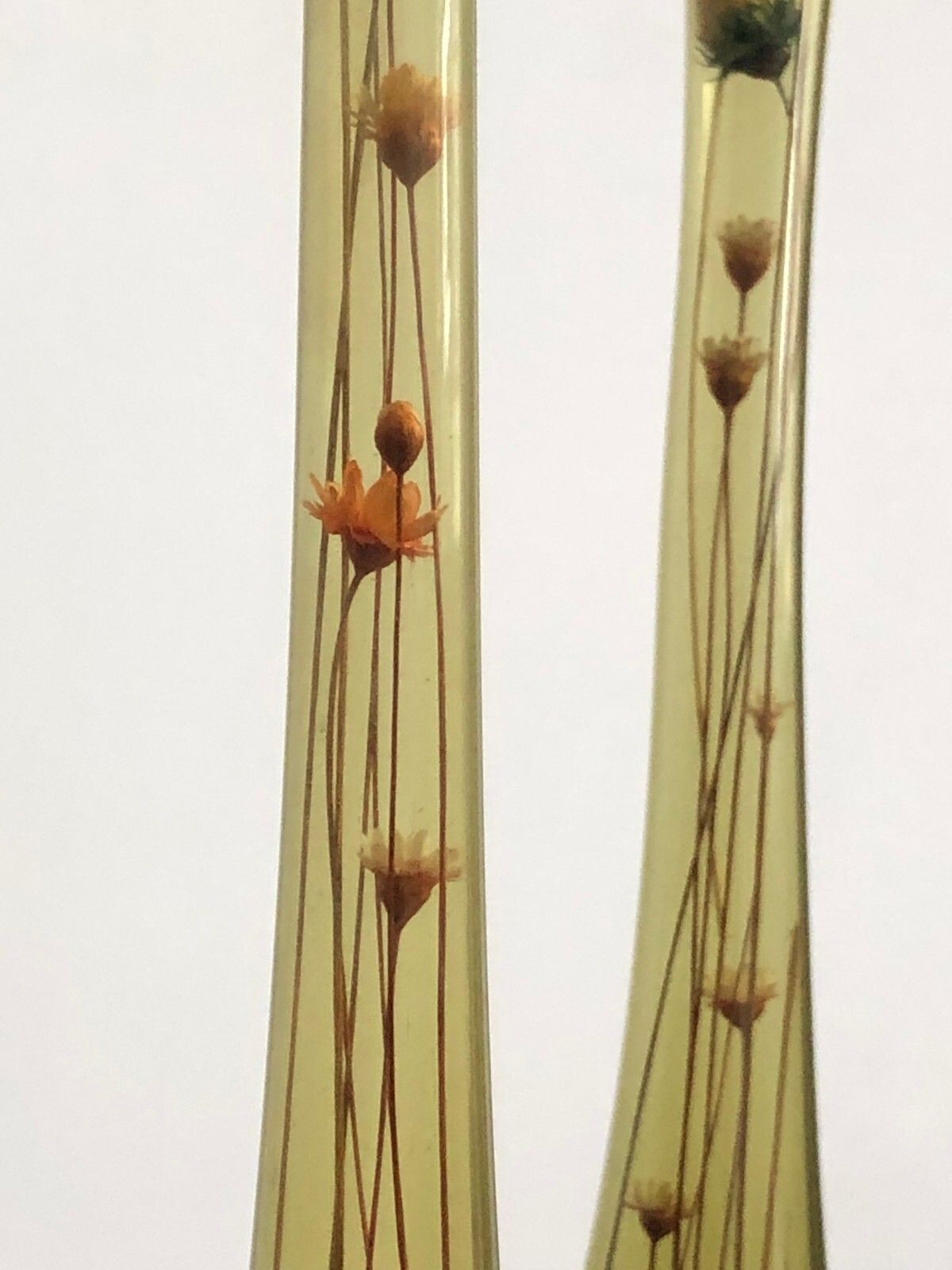 1960 2 Modernist Free Form Glass Bottle Vases Morin Ruelland Biot Murano photo Home Decor