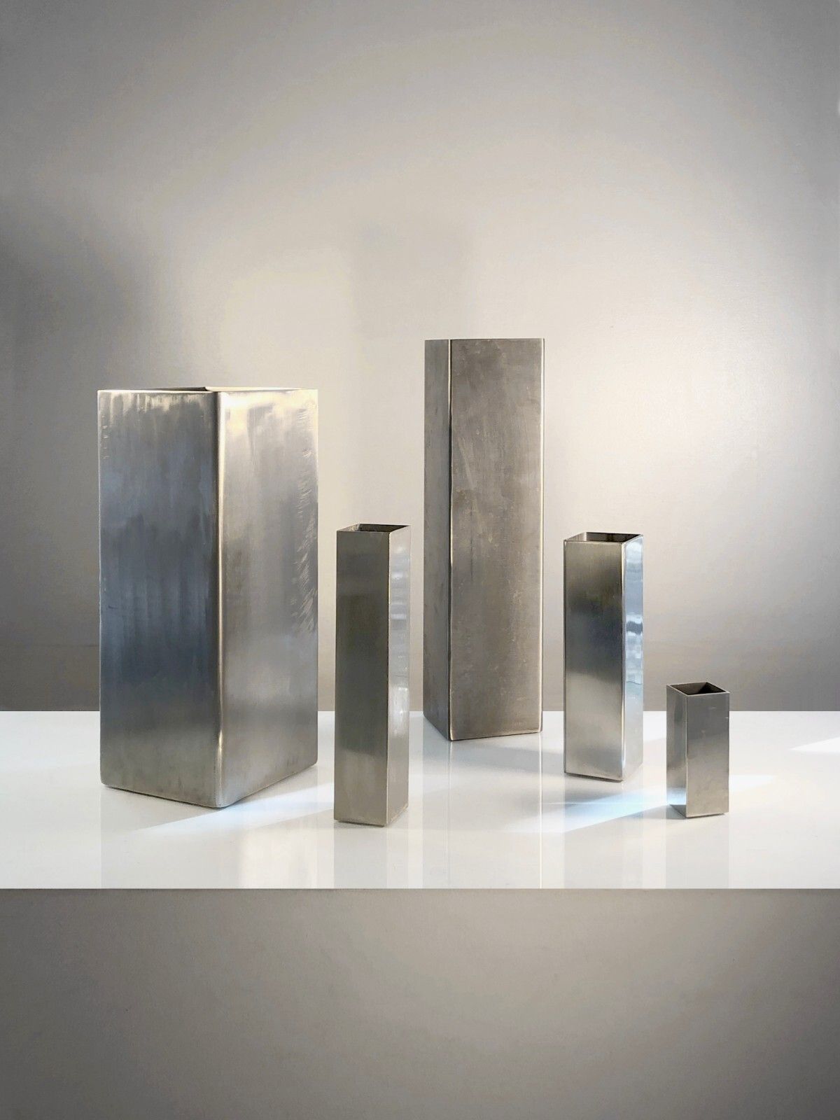 1970 1980 5 Radical Postmodernist Geometric Vases Kappa Pergay Monnet Boyer