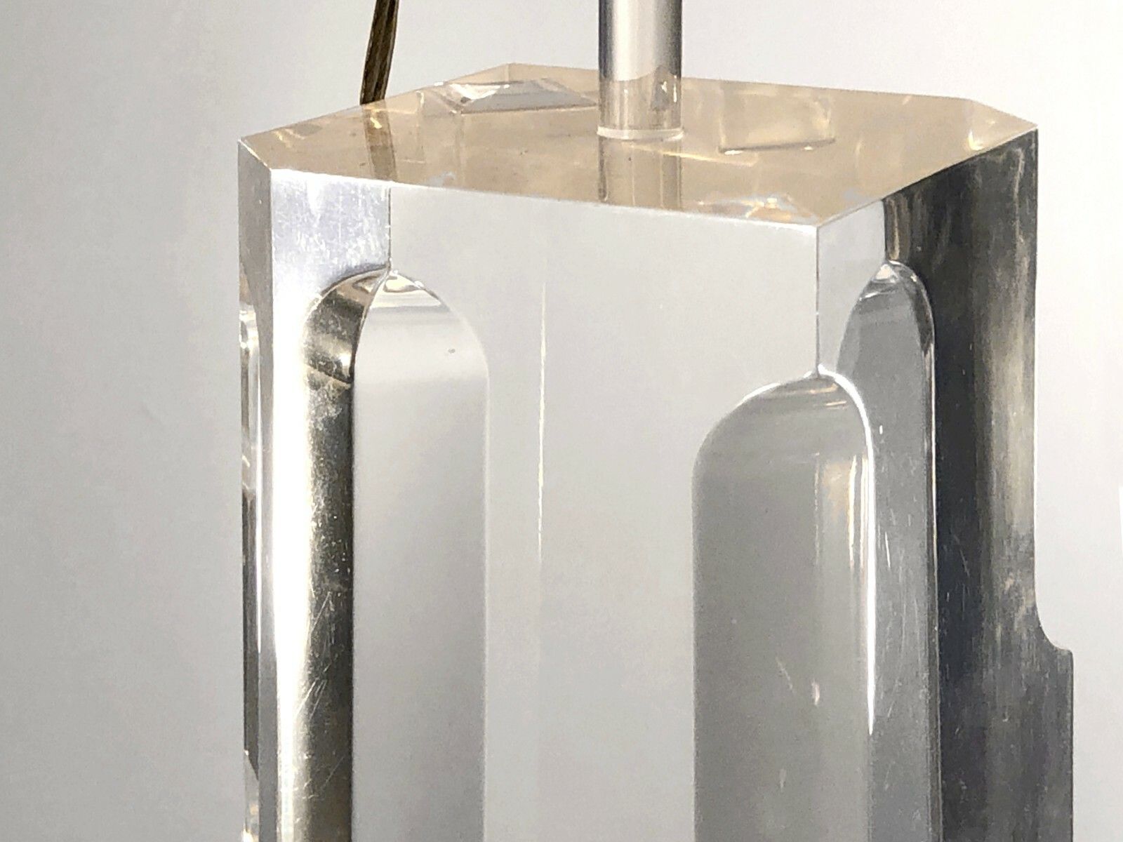 1970 Alessio Pocket Lamp Sculpture Shabby Chic Lucite Plexiglas Kinetic Op Art photo furniture