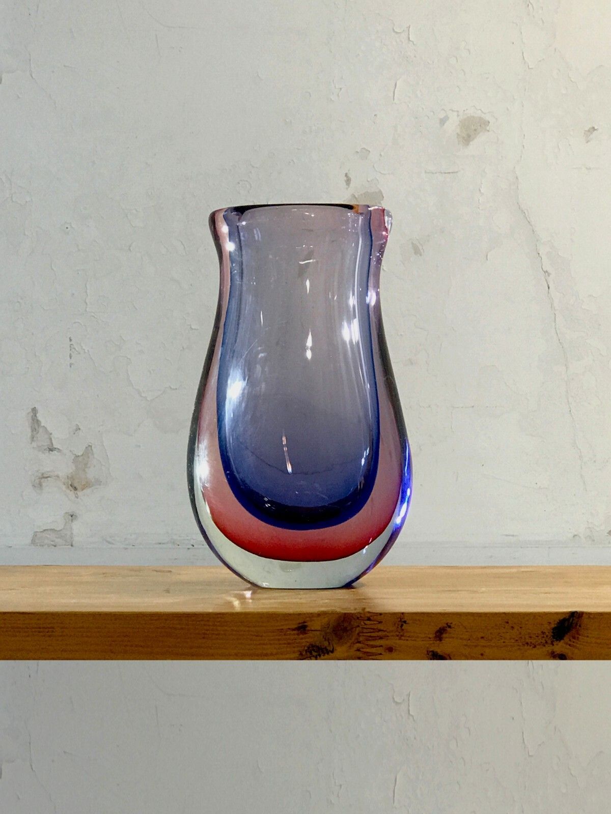 1960 Flavio Poli Submerged Seguso Vase Venini Murano Venice Shabby Chic