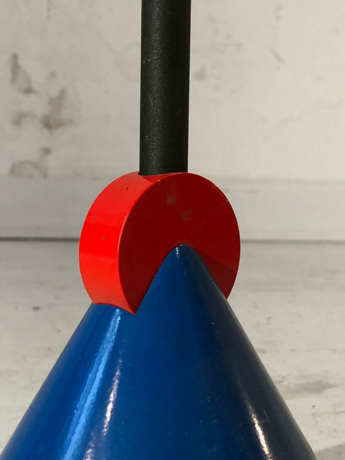 1980 Glass Light Suspension Post Modernist Memphis Sottsass Starck Szekely photo vintage
