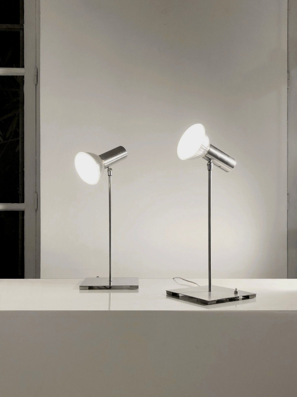 1960 Rene Jean Caillette Parsscot 2 Lamps Modernist Minimalist Arteluce Oluce