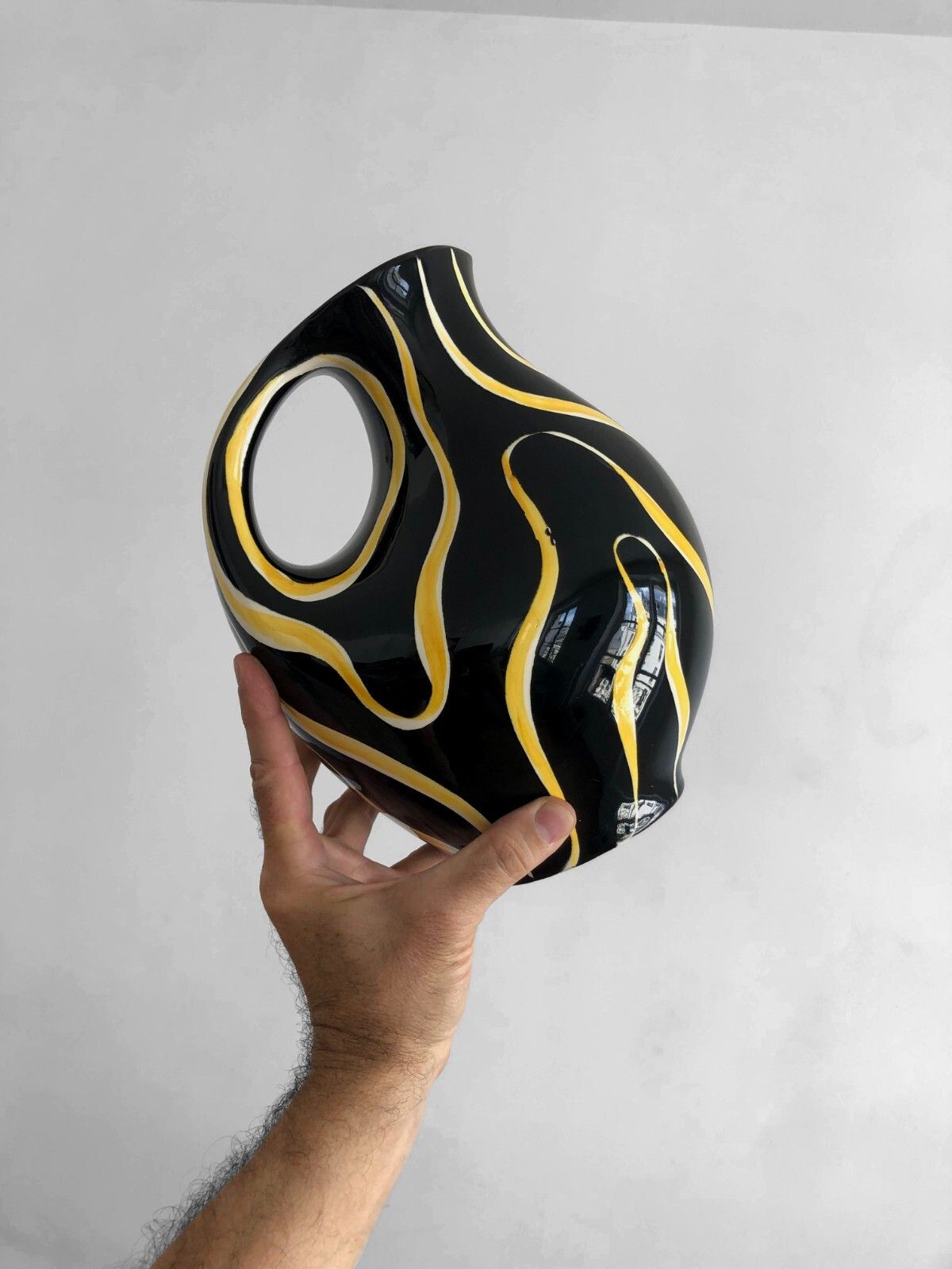 1950 Anneliese Beckh Pitcher Ceramic Vase Modernist Vallauris