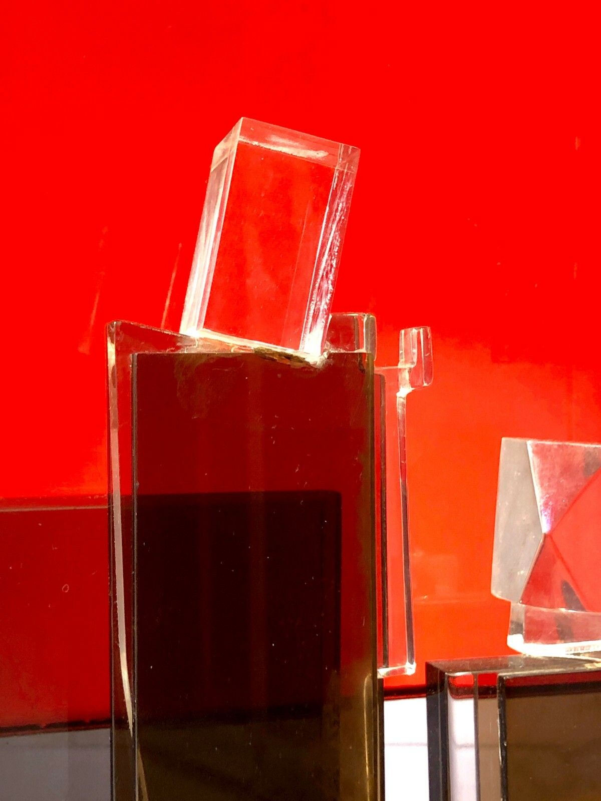 1970 Stone Laparra Modernist Sculpture Pop Shabby Chic Plexiglas Lucite photo furniture