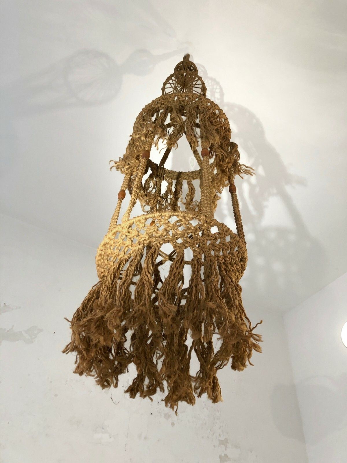 Home Decor 1970 Brutalist Hippie Audoux Minnet Shabby Chic Plant Holder Suspension photo